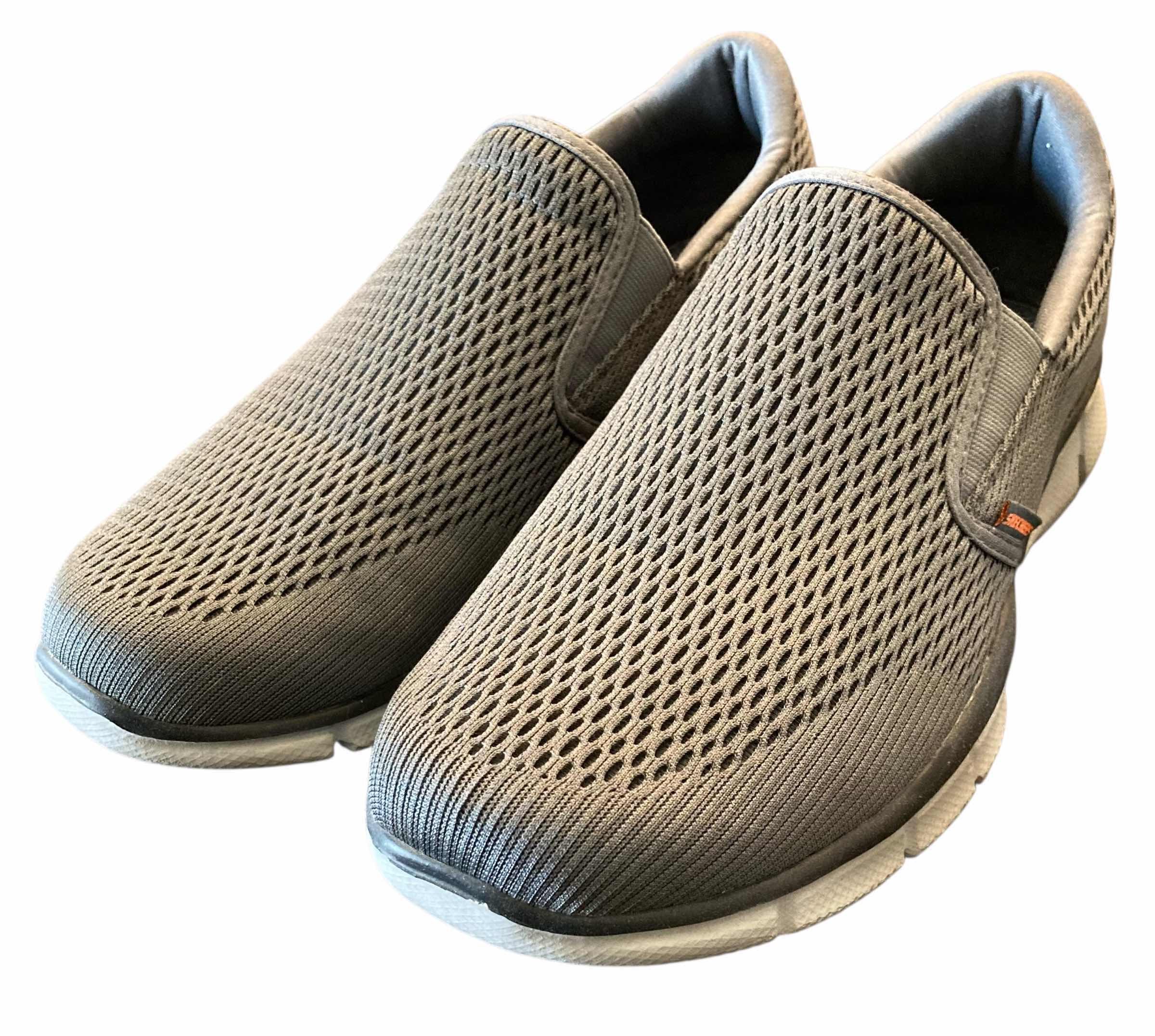 Photo 1 of SKECHERS MENS EQUALIZER DOUBLE PLAY SLIP ON GREY WALKING SNEAKERS SIZE 10