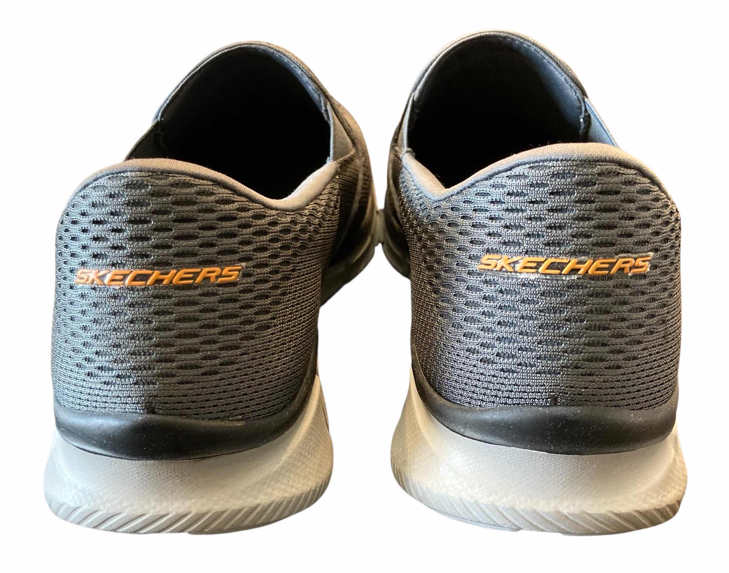 Photo 1 of SKECHERS MENS EQUALIZER DOUBLE PLAY SLIP ON GREY WALKING SNEAKERS SIZE 10