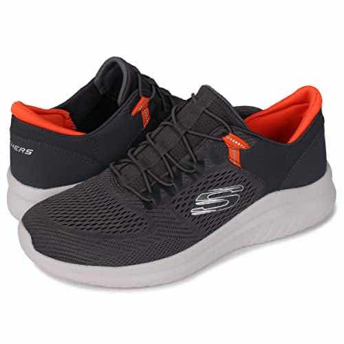 Photo 1 of NEW SKECHERS MENS ULTRA FLEX 2.0 RUNNING GREY & ORANGE SNEAKERS SIZE 10