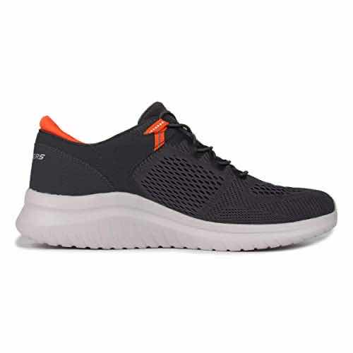 Photo 1 of NEW SKECHERS MENS ULTRA FLEX 2.0 RUNNING GREY & ORANGE SNEAKERS SIZE 10
