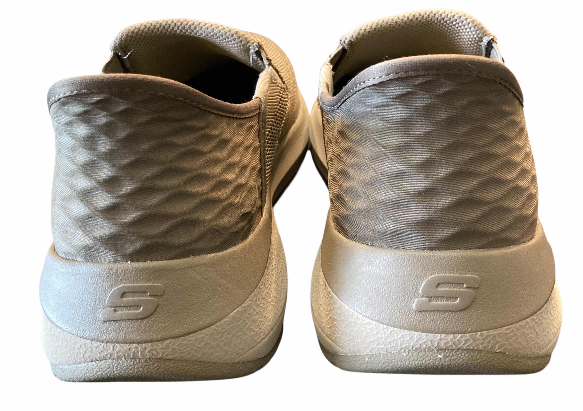 Photo 1 of SKECHERS MENS NEVILLE AIR COOLED MEMORY FOAM TAUPE SHOES SIZE 10