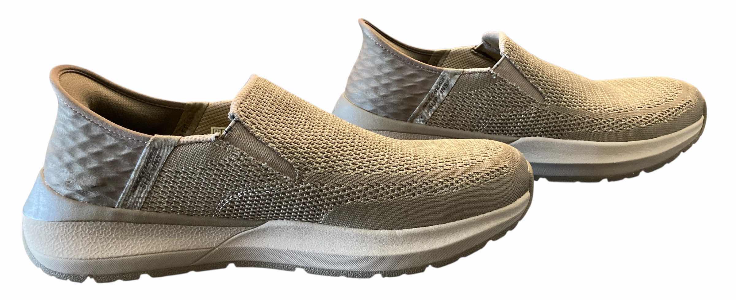 Photo 1 of SKECHERS MENS NEVILLE AIR COOLED MEMORY FOAM TAUPE SHOES SIZE 10