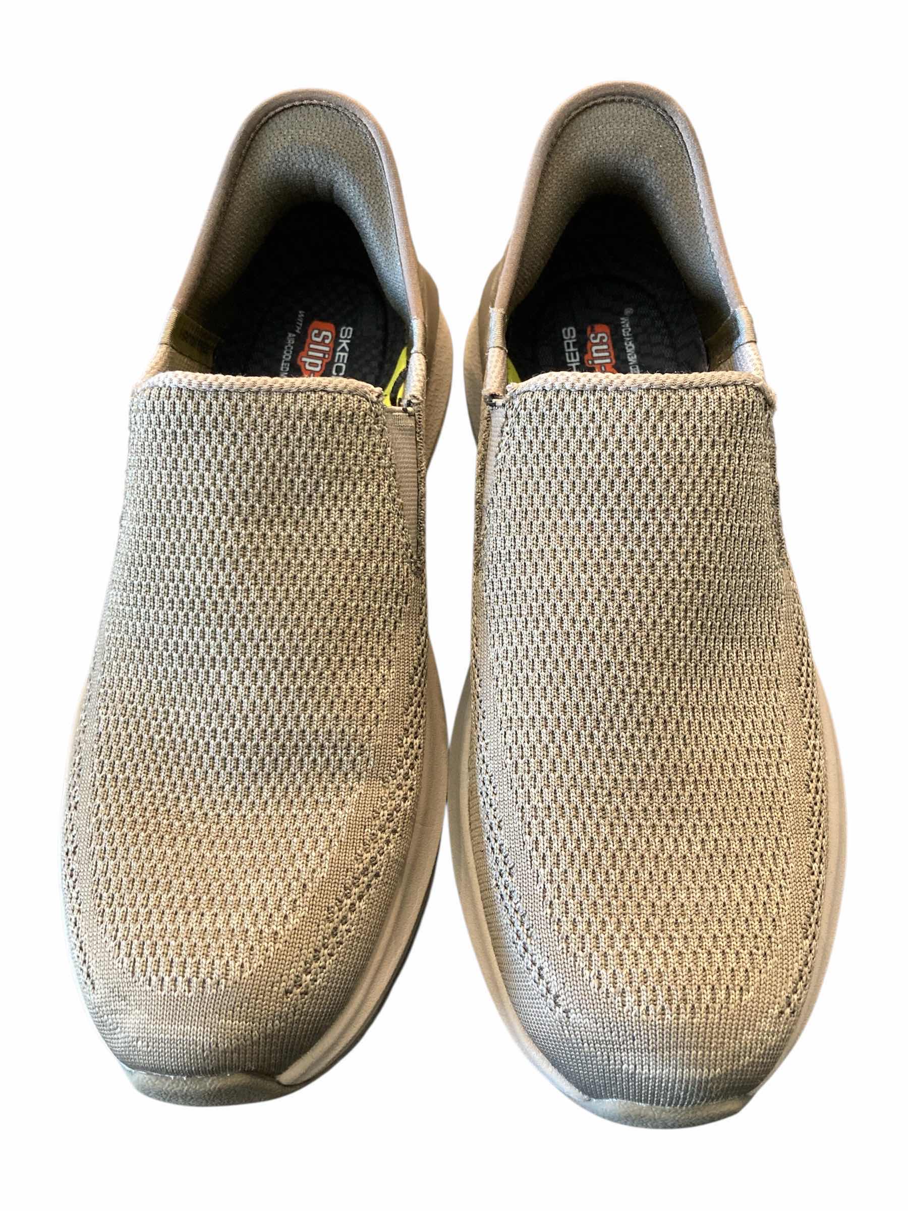 Photo 1 of SKECHERS MENS NEVILLE AIR COOLED MEMORY FOAM TAUPE SHOES SIZE 10