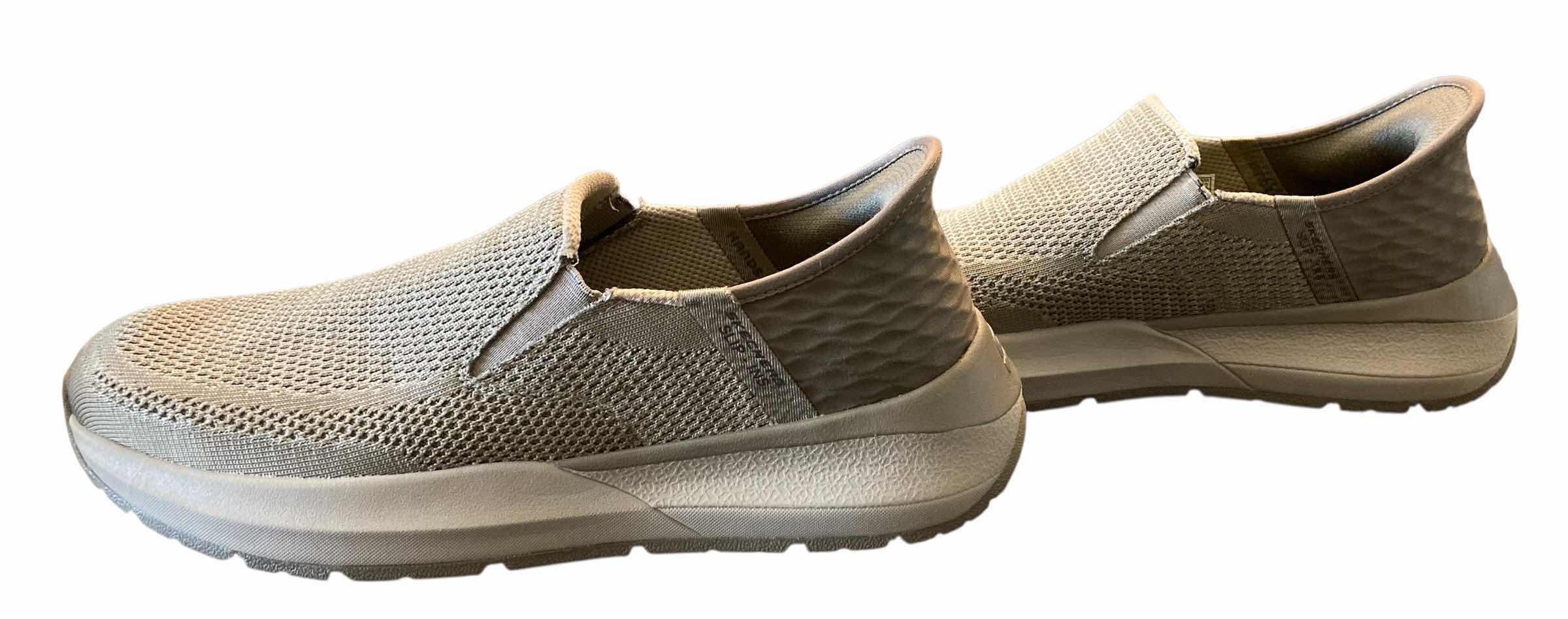Photo 1 of SKECHERS MENS NEVILLE AIR COOLED MEMORY FOAM TAUPE SHOES SIZE 10