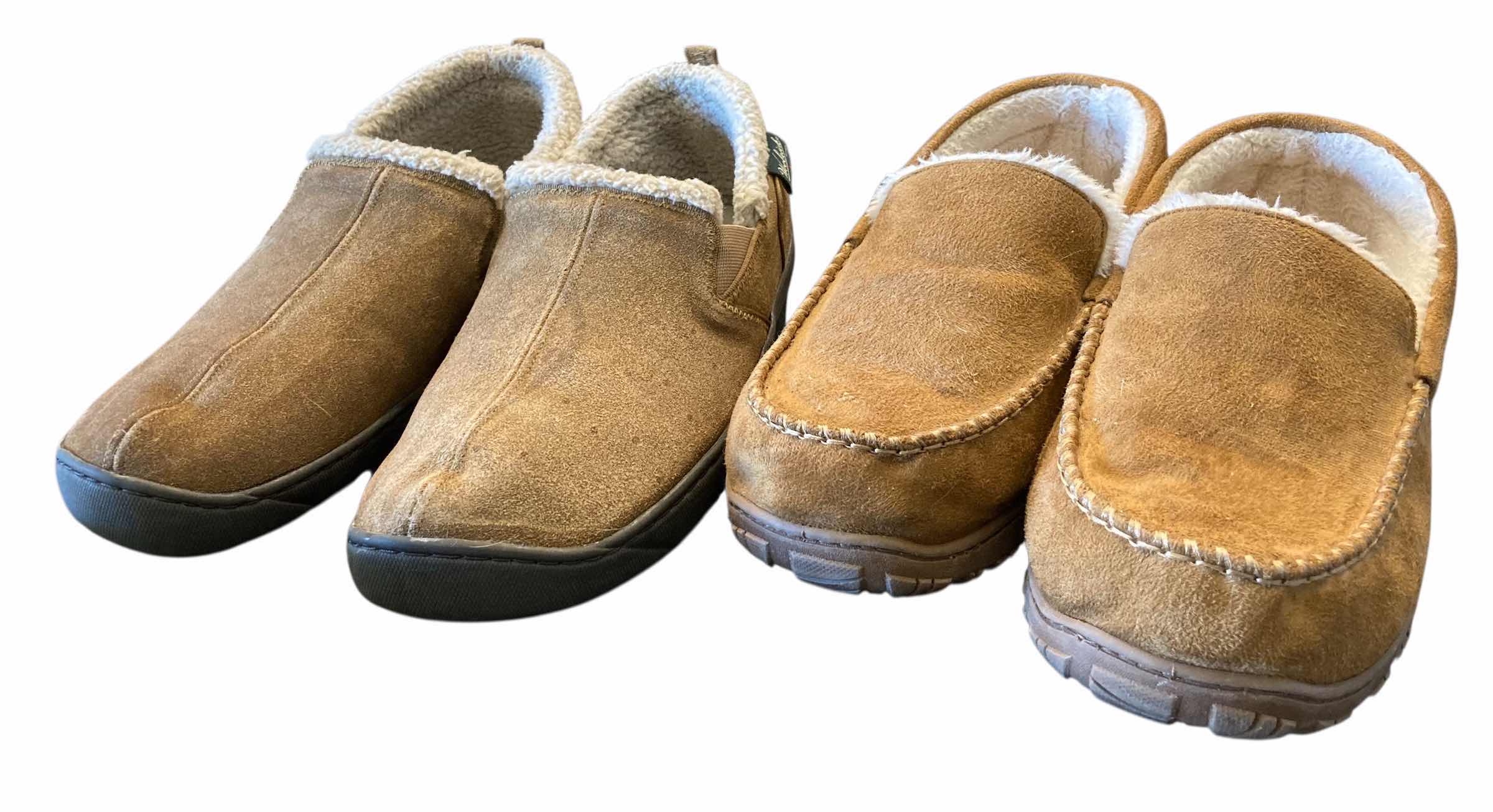 Photo 1 of WOOLRICH MENS LIGHT BROWN SLIPPERS & LIGHT BROWN LOAFERS SIZE 11