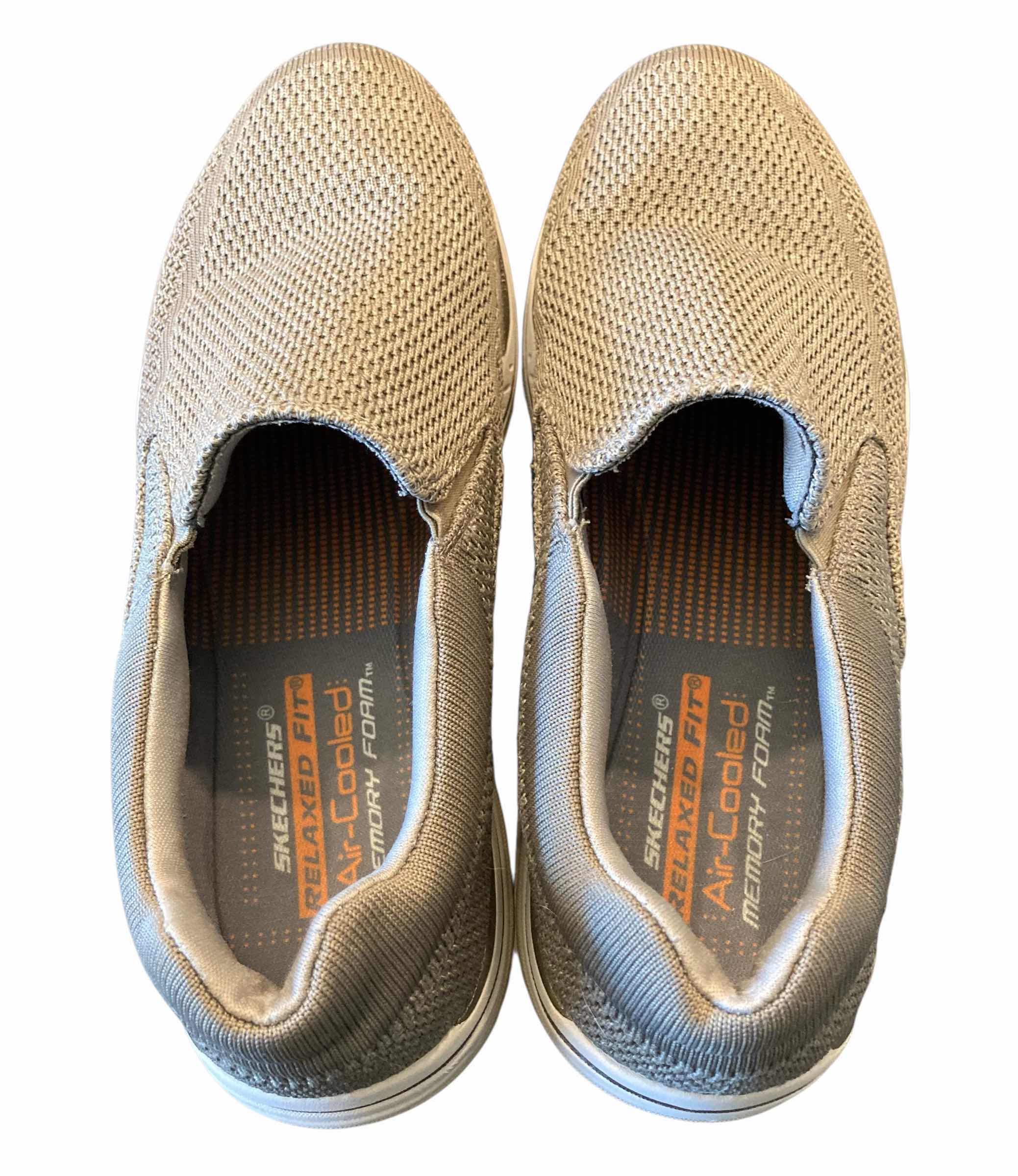 Photo 1 of SKECHERS MENS RELAXED FIT EXPECTED GOMEL CASUAL SLIP ON TAUPE SNEAKERS SIZE 10
