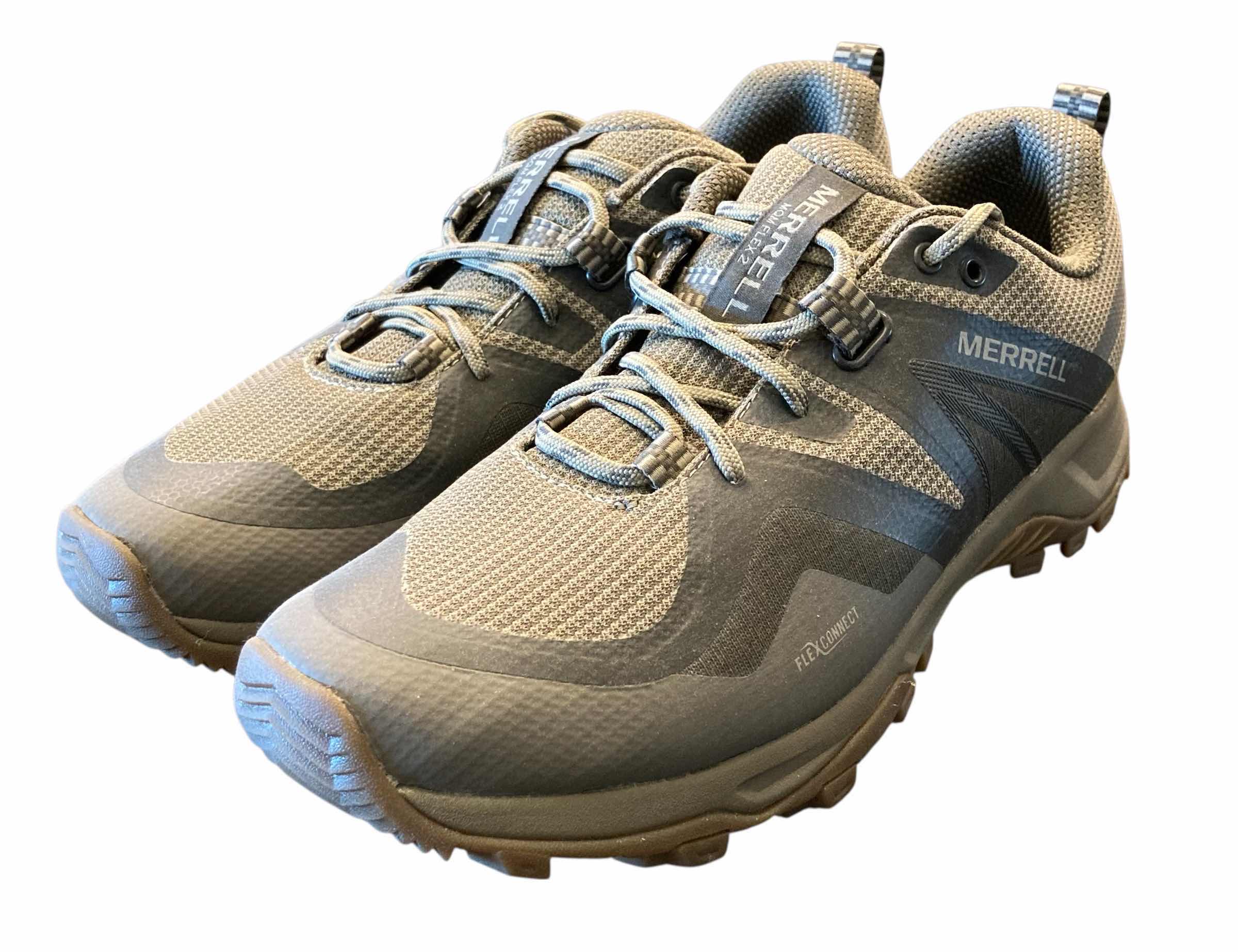 Photo 1 of MERRELL MQM FLEX 2 GORE-TEX GREY & BEIGE HIKING SHOES MENS SIZE 10.5