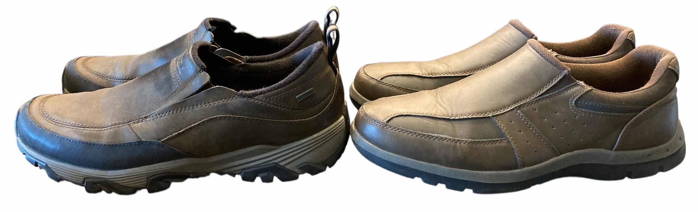Photo 1 of MERRELL MENS COLDPACK ICE MOCK WATERPROOF BROWN WINTER SHOES & DEER STAGS EVEREST2 COMFORT SLIP ON SHOES SIZE 10
