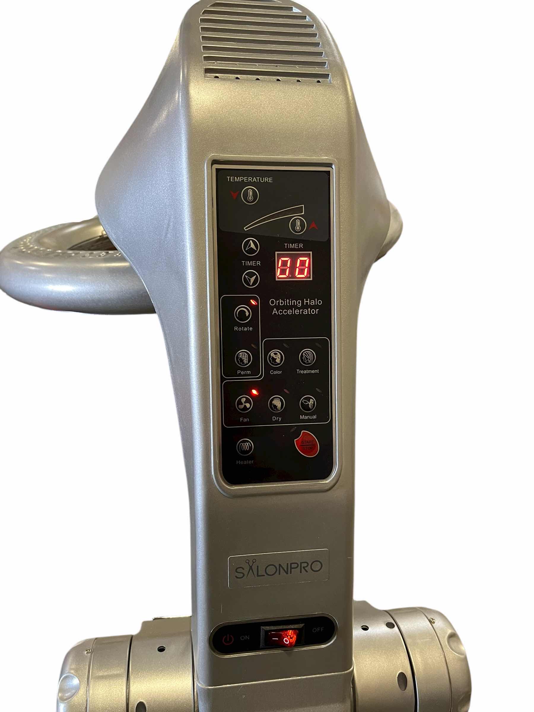Photo 1 of SALONPRO BEAUTY SILVER ROLLING ORBITING ROLLERBALL HALO INFRARED HAIR COLOR PROCESSOR & DRYER