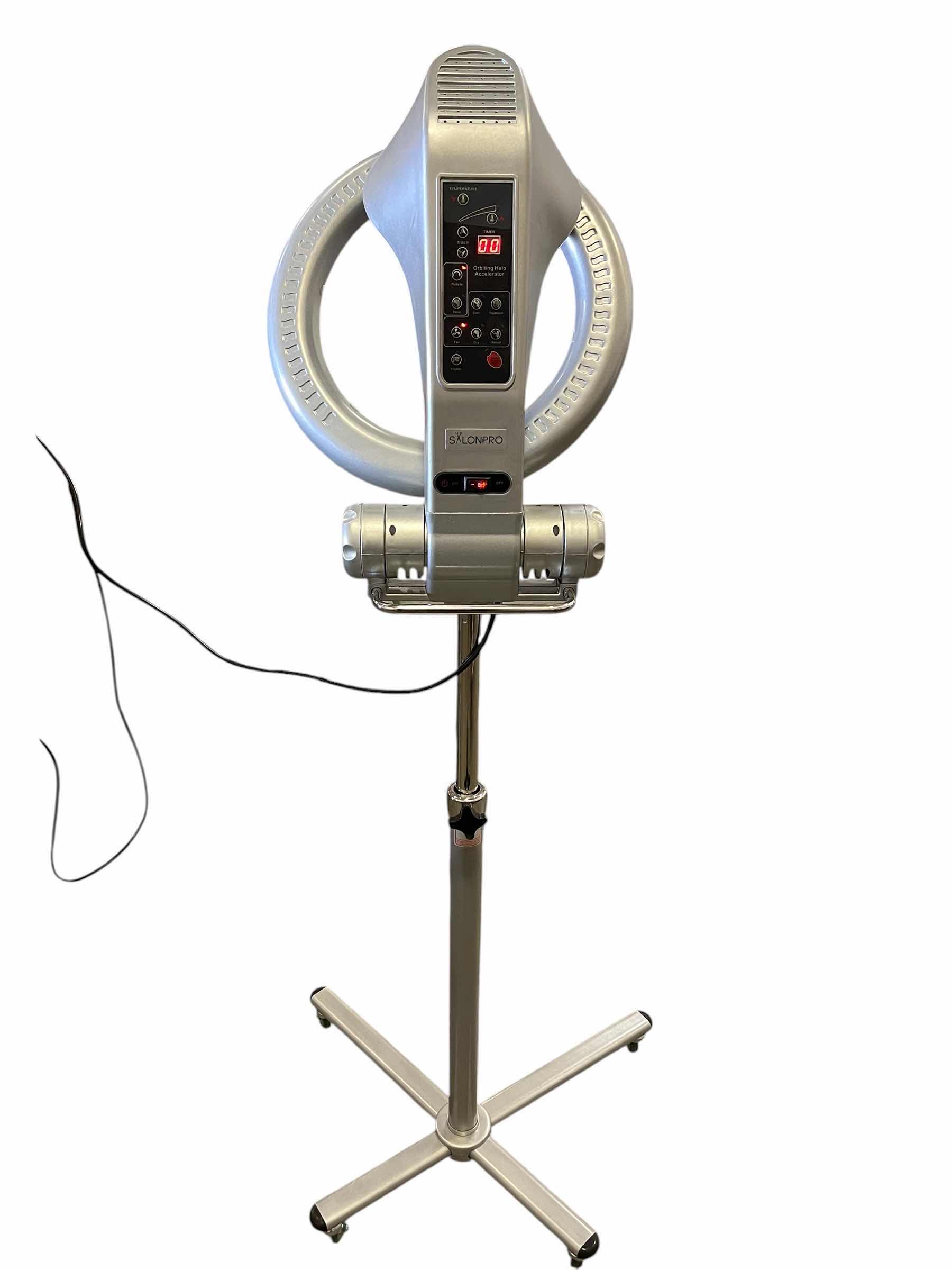 Photo 1 of SALONPRO BEAUTY SILVER ROLLING ORBITING ROLLERBALL HALO INFRARED HAIR COLOR PROCESSOR & DRYER