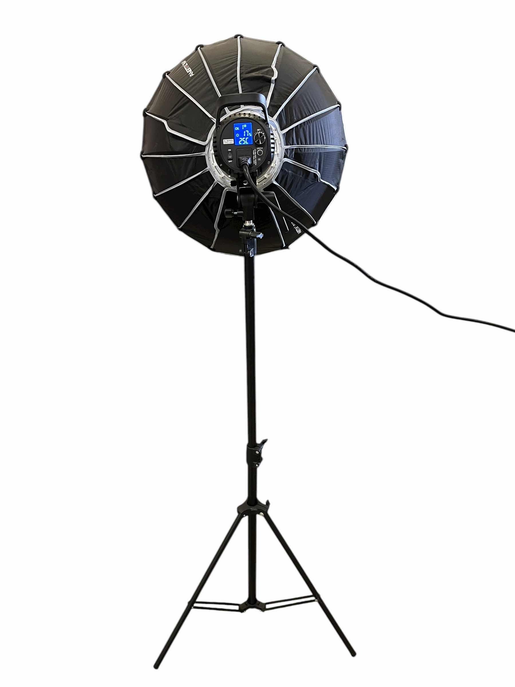 Photo 1 of GODOX SL60W AMBITFUL P60 WHITE LED PHOTOGRAPHY LIGHT W ADJUSTABLE STAND