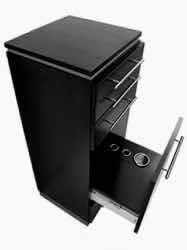 Photo 1 of $998 SALON CABINET BLACK 16”X16”H43”