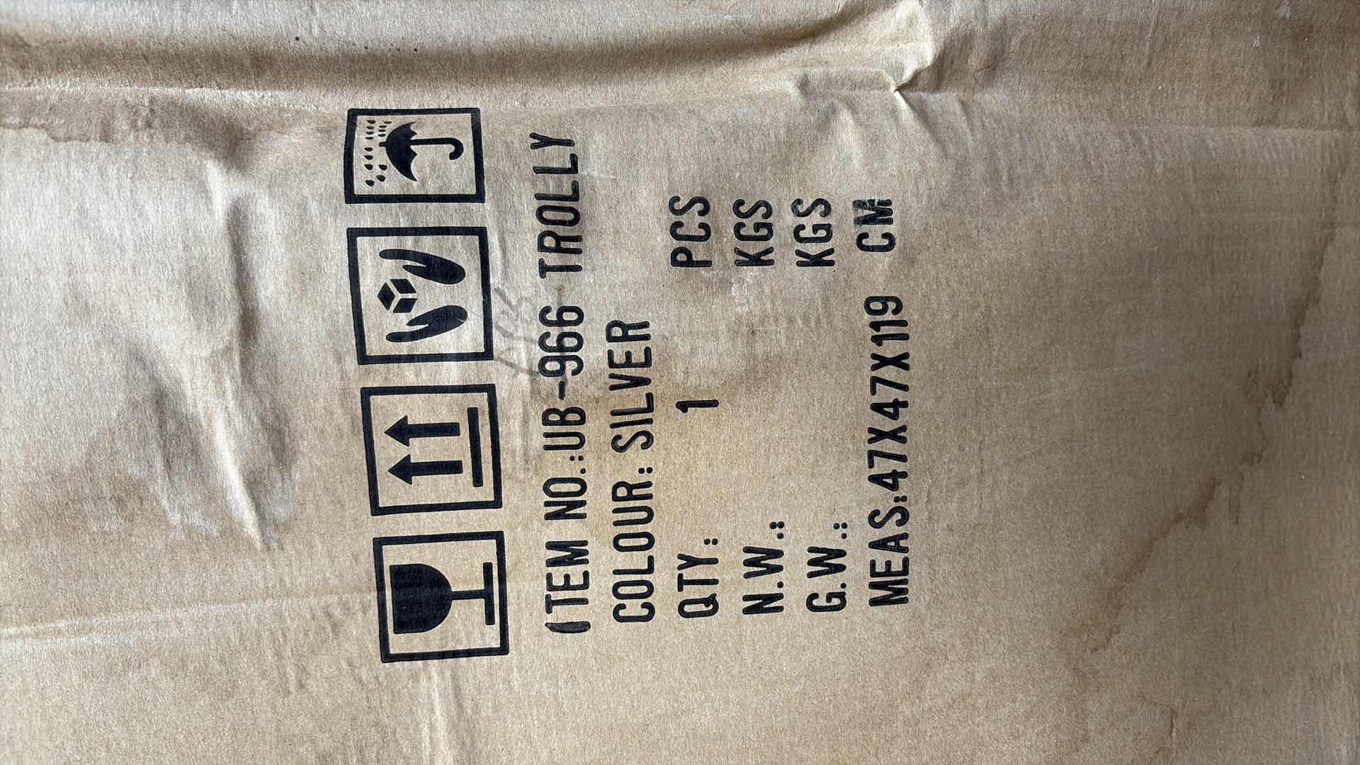 Photo 1 of SALON CABINET SILVER 16”X16”H45”