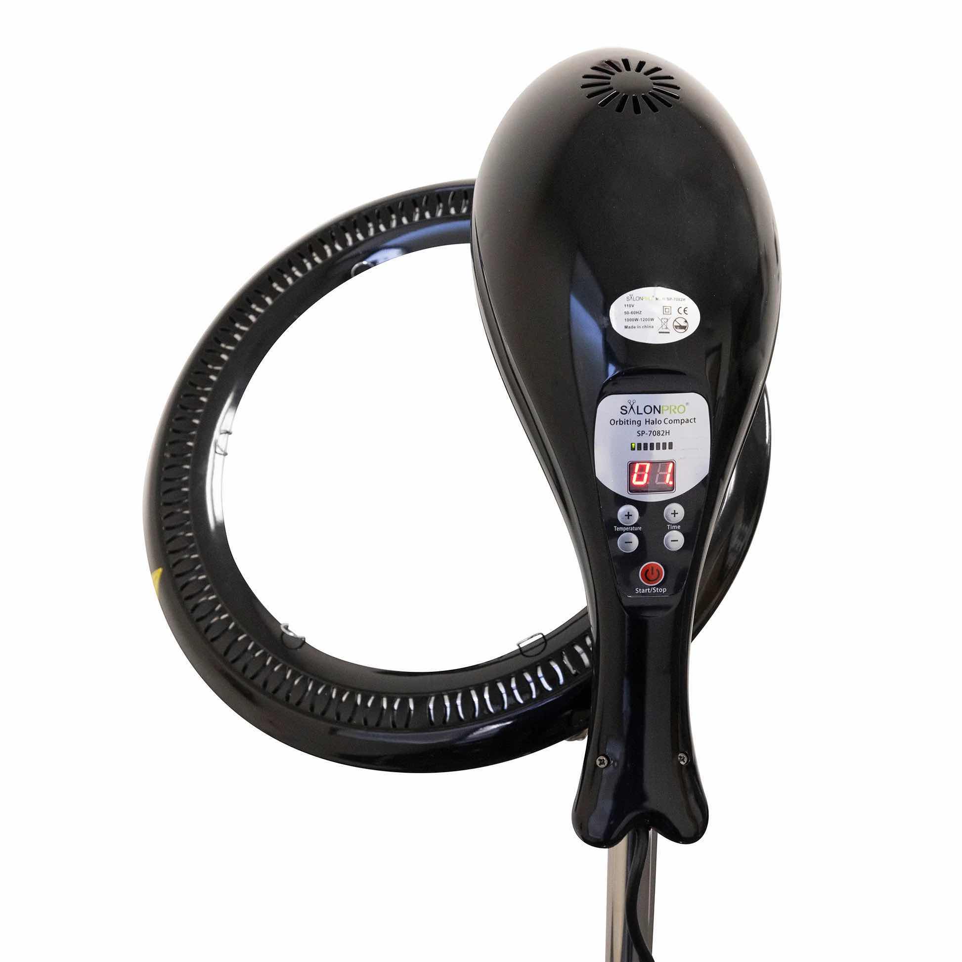 Photo 1 of SALONPRO ORBITING HALO COMPACT INFRARED HAIR COLOR PROCESSOR & DRYER UNIT SP7082H BLACK 19”