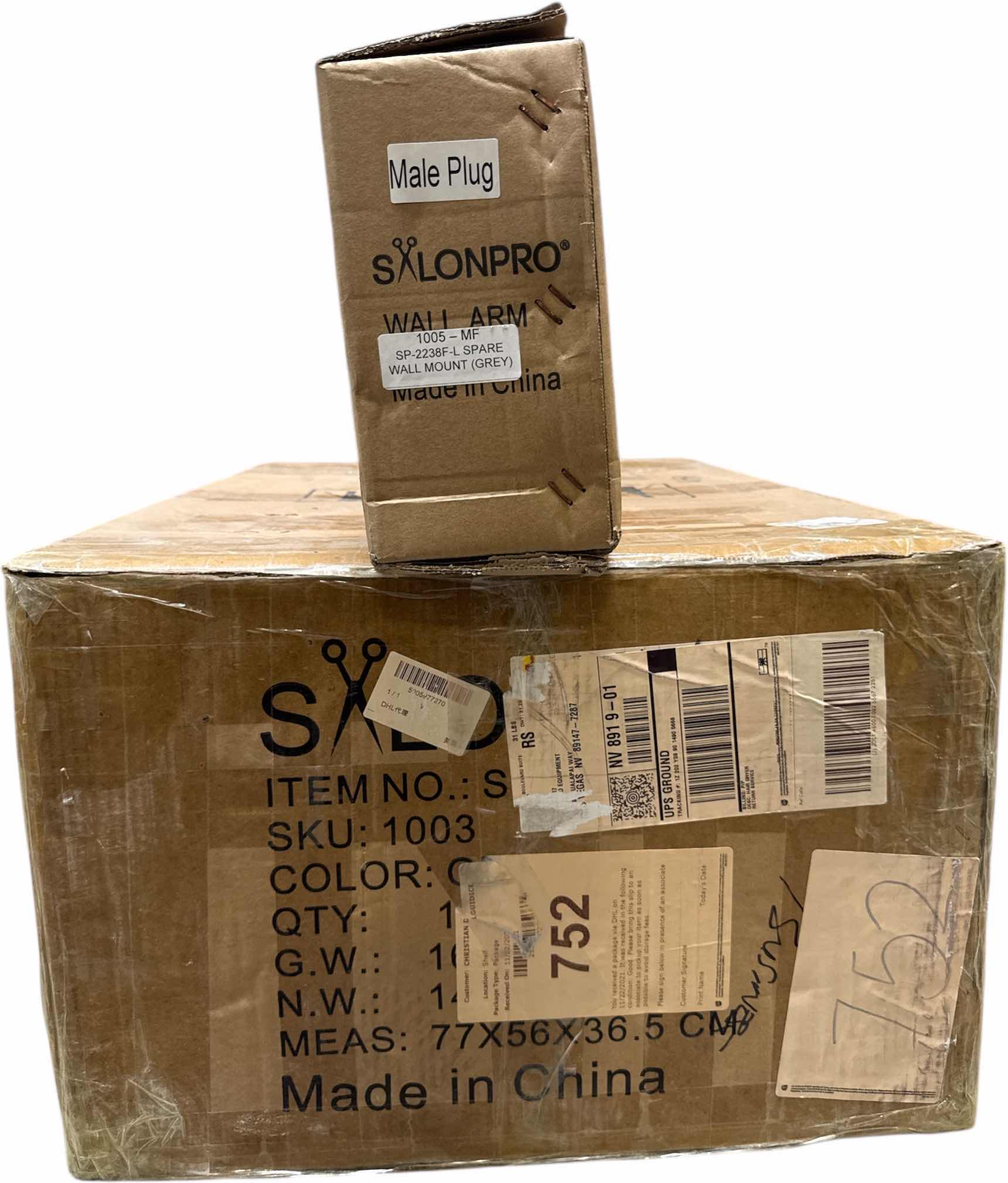 Photo 1 of $797 new SALONPRO ORBITING HALO INFRARED HAIR COLOR PROCESSOR & DRYER WALL MOUNT & ROLLING STAND SF2238FL GREY 20”