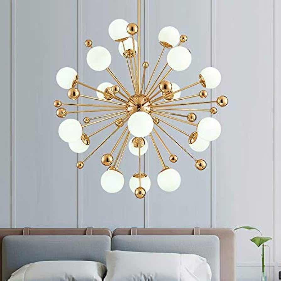 Photo 1 of $200
LED CHANDELIER NORDIC LIGHT FIXTURE GOLD TONE WARM WHITE LIGHTING