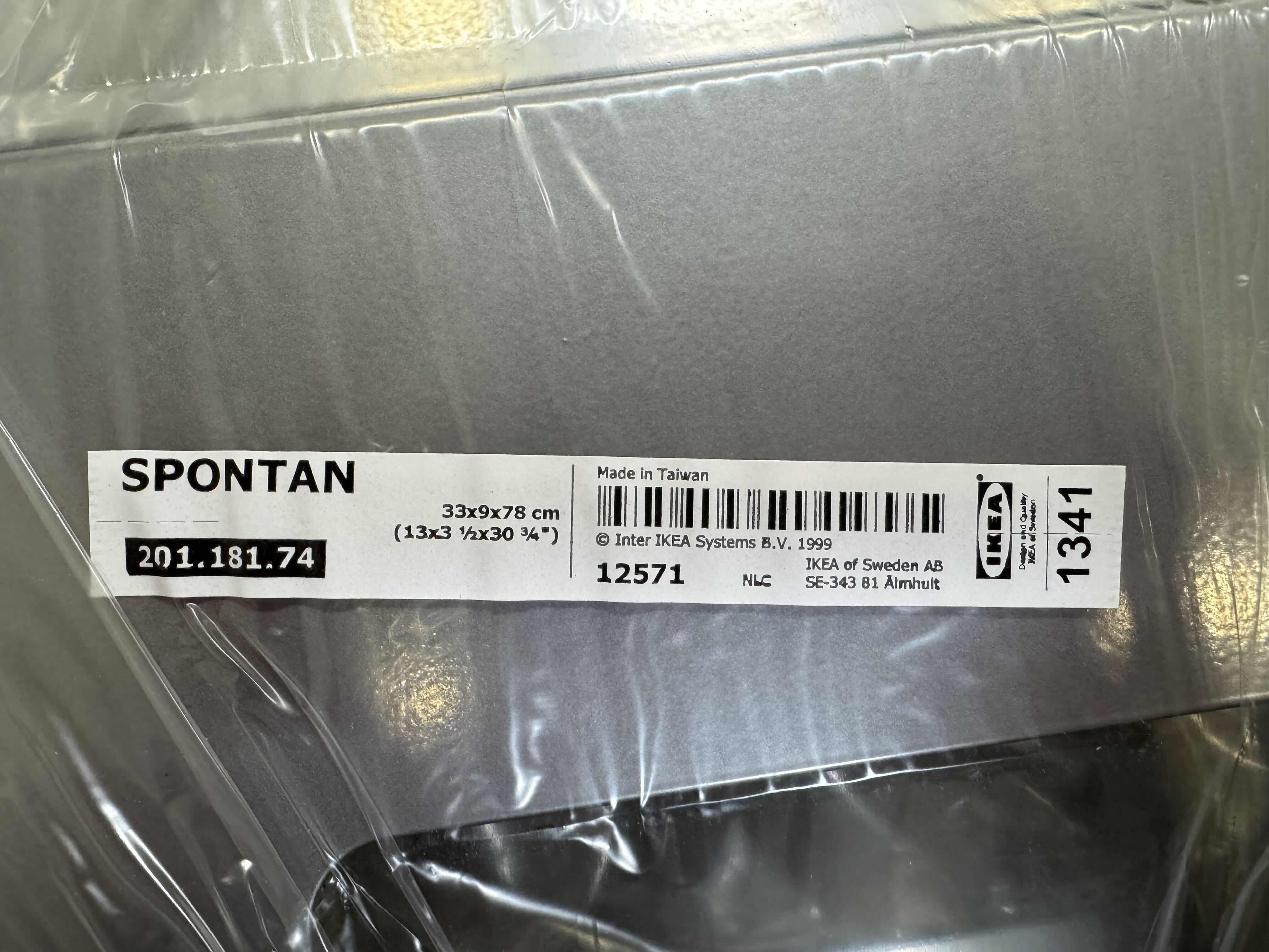 Photo 1 of IKEA SPONTAN MAGAZINE RACK. 3- TIER WALL MOUNT METAL 13” X H31”