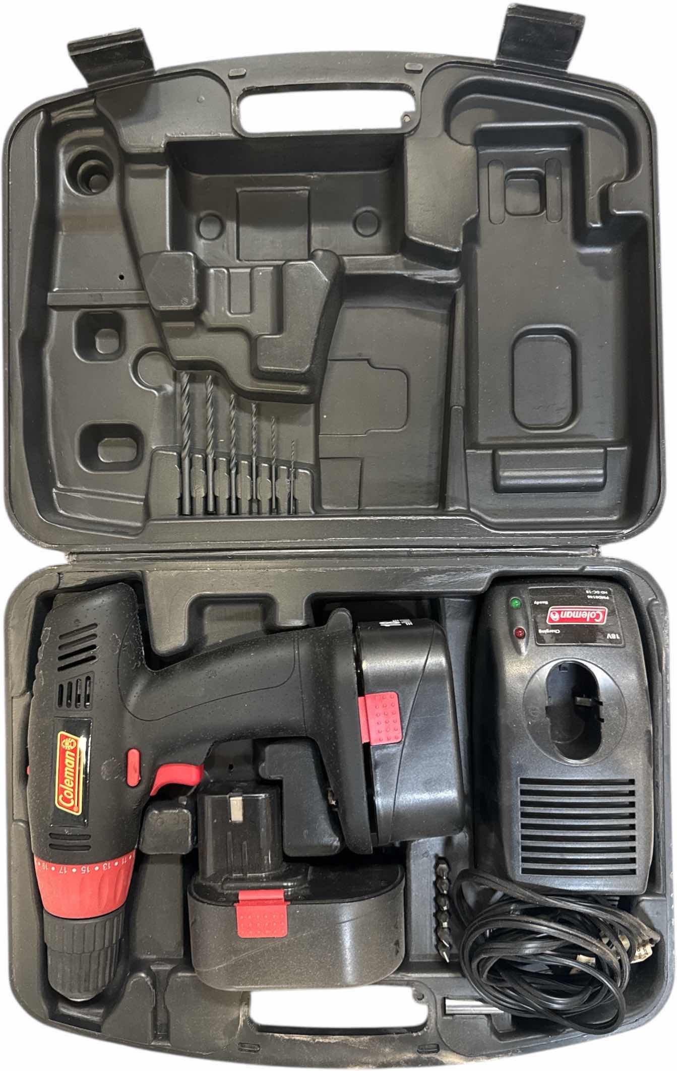Photo 1 of COLEMAN POWERMATE 18V CORDLESS DRILL KIT PMD8146