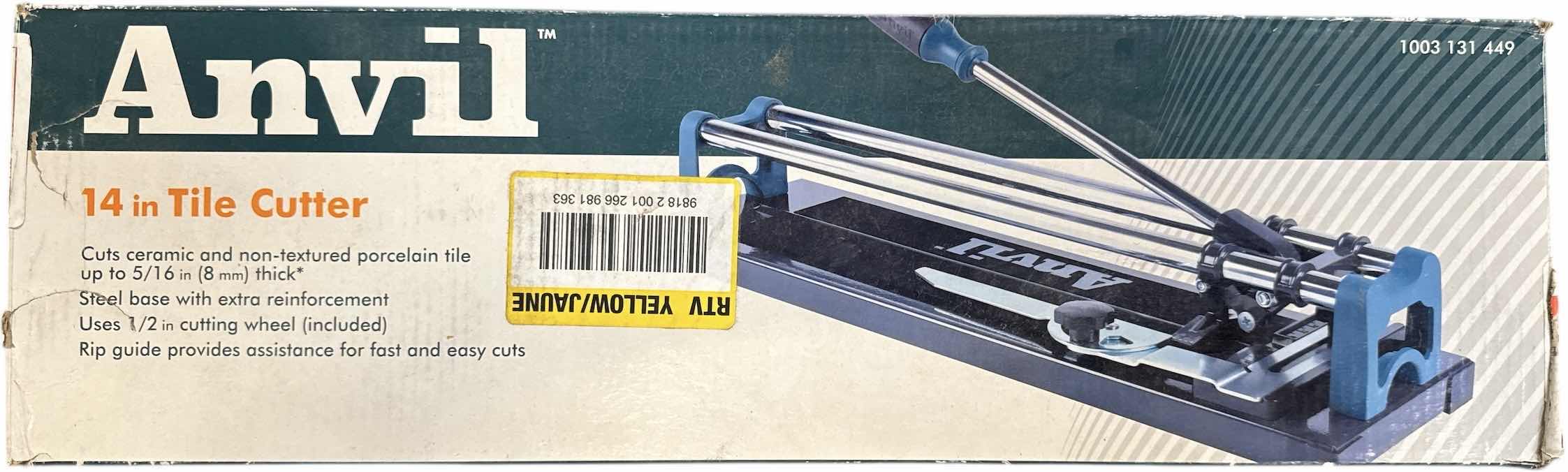 Photo 1 of $29 ANVIL 14” TILE CUTTER