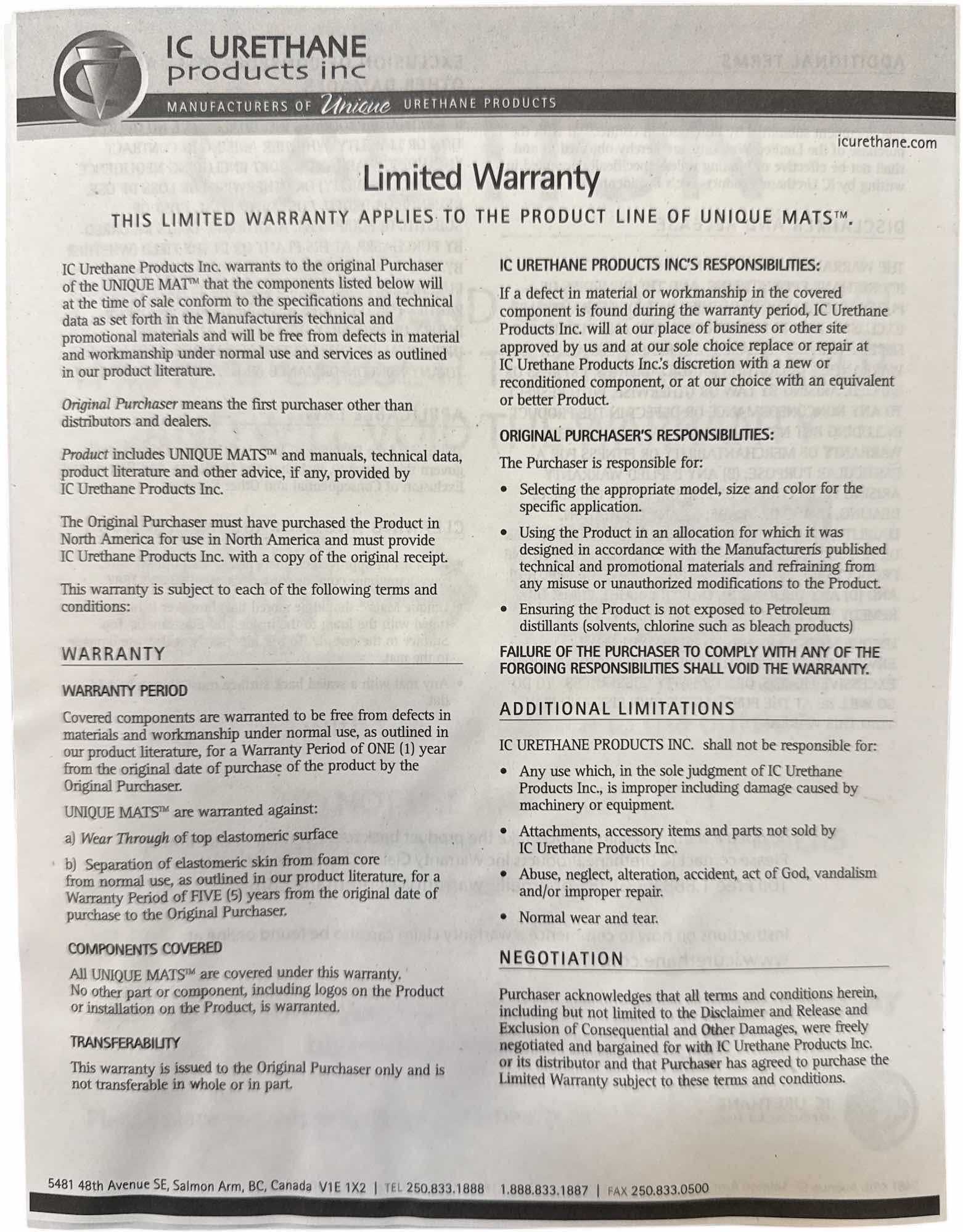 Photo 1 of IC URETHANE SEMI CIRCLE SALON MAT BLACK 42” X H29”