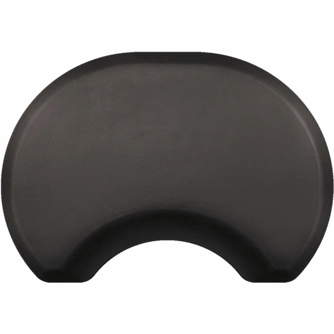 Photo 1 of IC URETHANE SEMI CIRCLE SALON MAT BLACK 42” X H29”