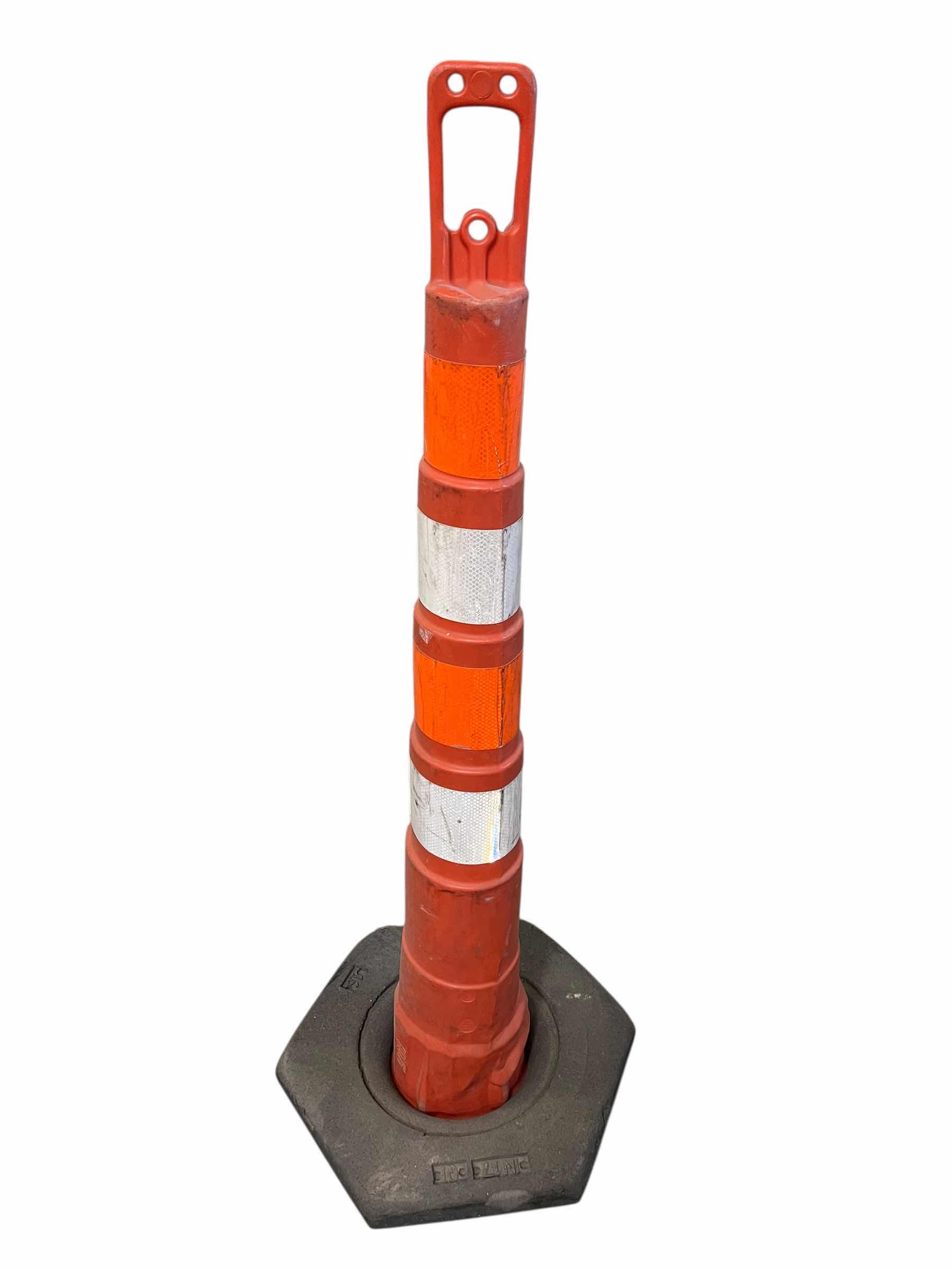 Photo 1 of $70.   ORANGE TRAFFIC CHANNELIZER CONES (2) 17” X 19” H48”