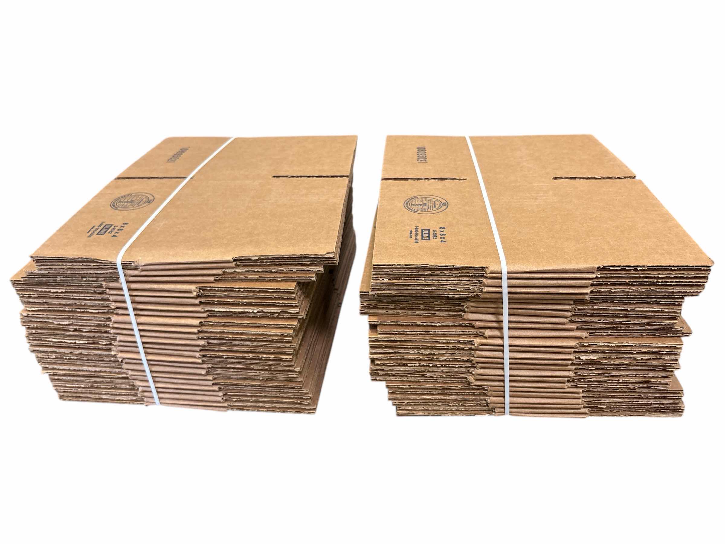 Photo 1 of (50)PCS ULINE CORRUGATED BOXES 8”X8”H4”