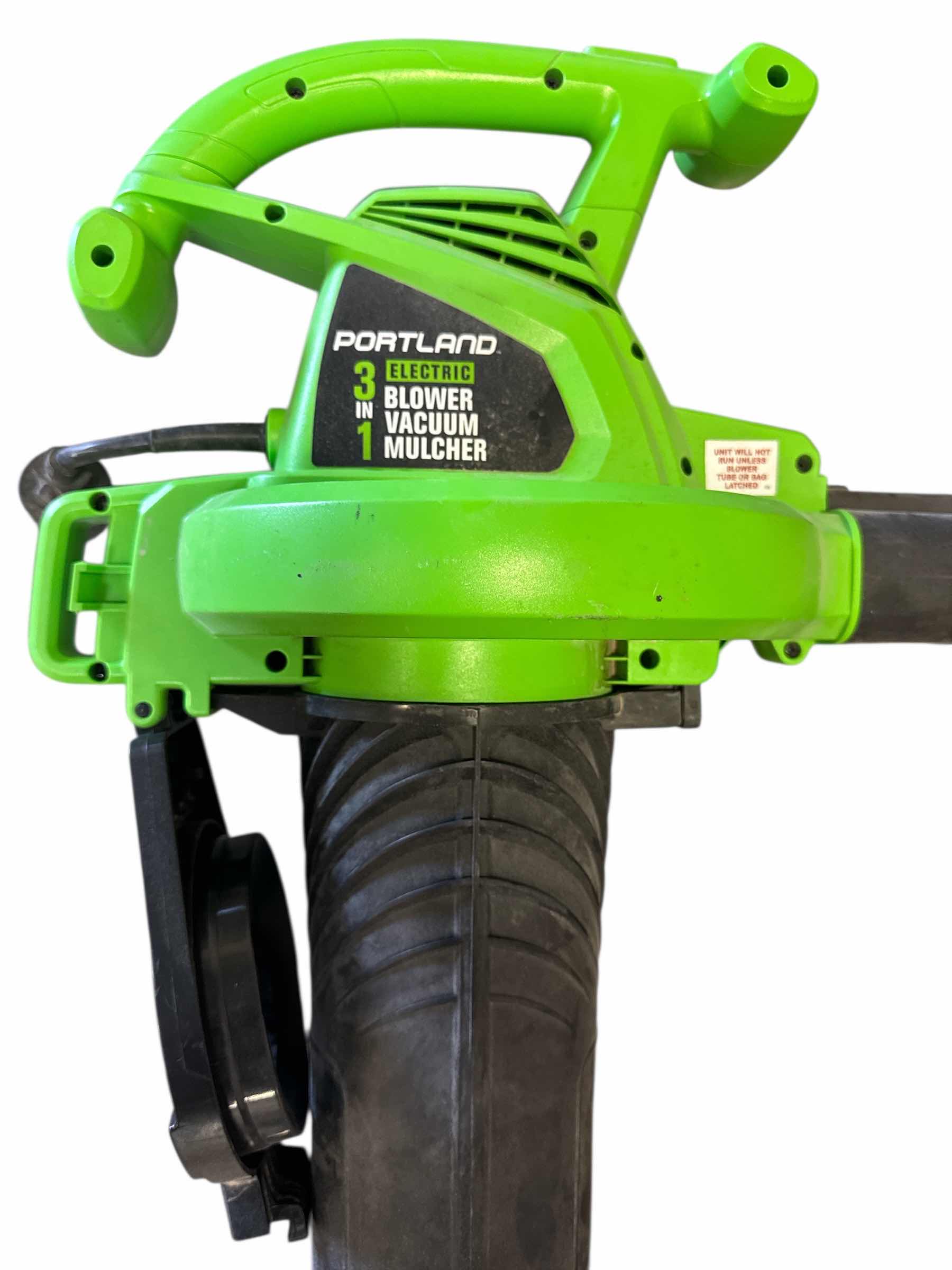 Photo 1 of PORTLAND 3-1 ELECTRIC LEAF BLOWER VACUUM MULCHER H42”