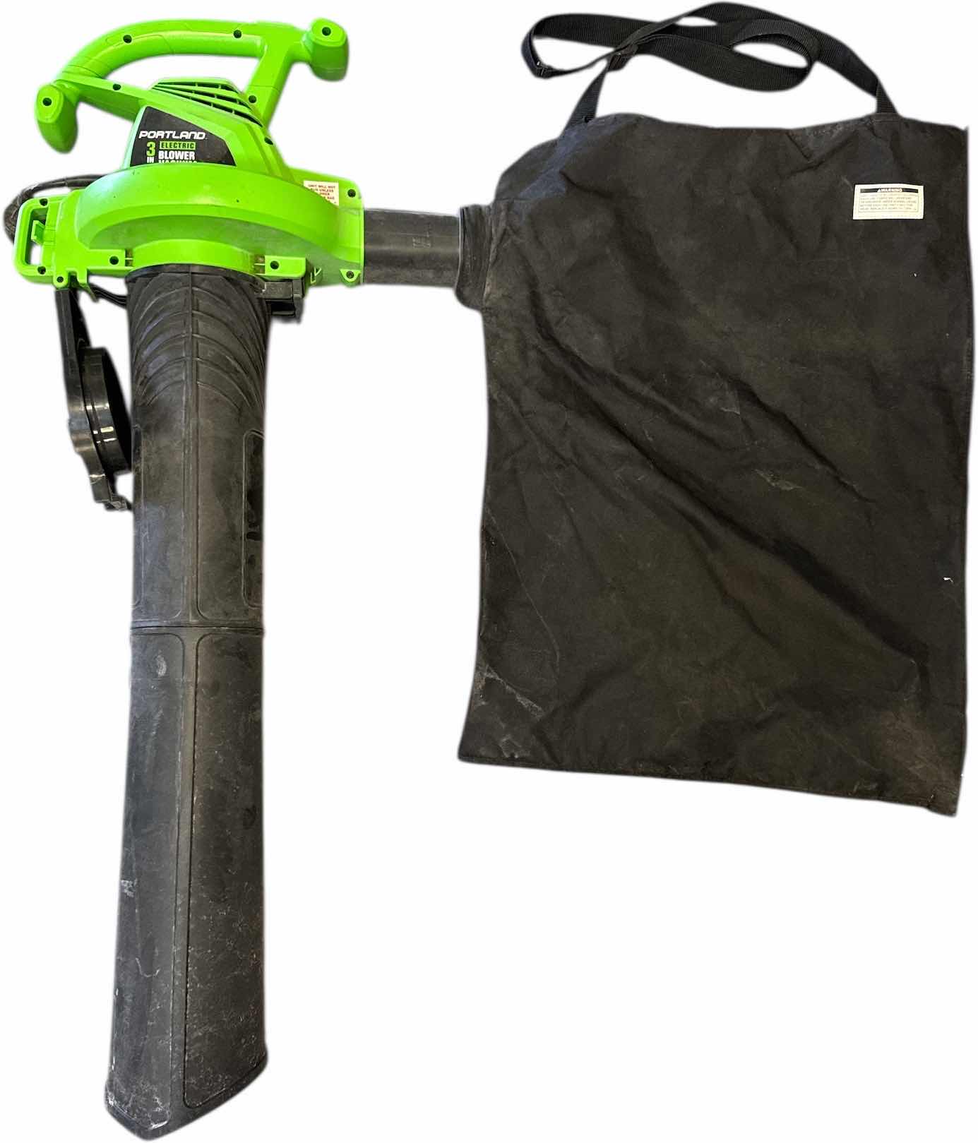 Photo 1 of PORTLAND 3-1 ELECTRIC LEAF BLOWER VACUUM MULCHER H42”