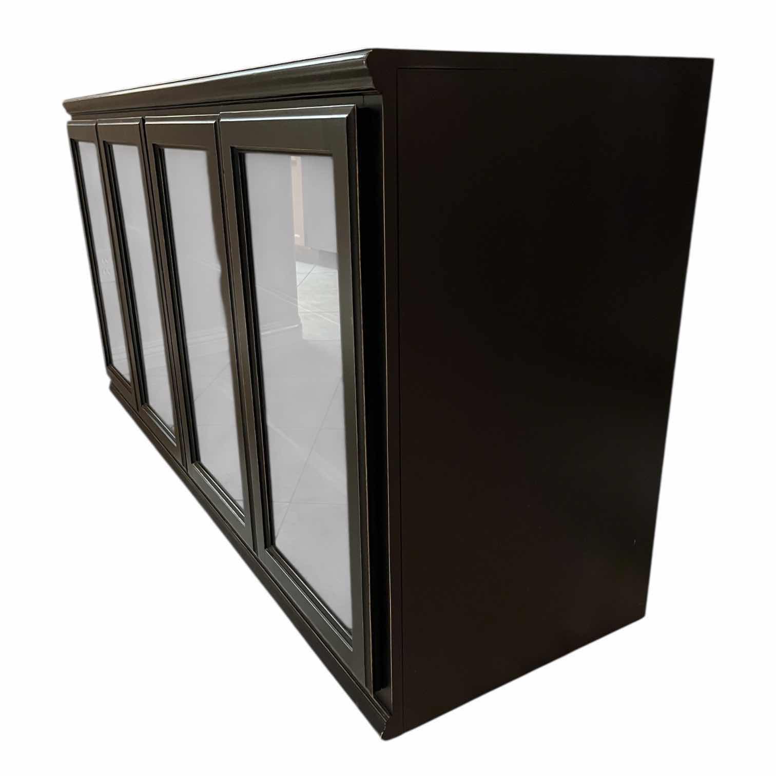 Photo 1 of ARHAUS DARK AGED BRONZE WOOD FINISH MEDIA CONSOLE 70” X 22” H36”