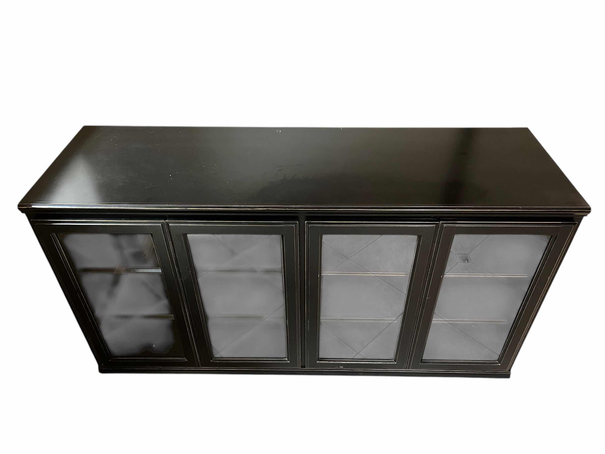 Photo 1 of ARHAUS DARK AGED BRONZE WOOD FINISH MEDIA CONSOLE 70” X 22” H36”