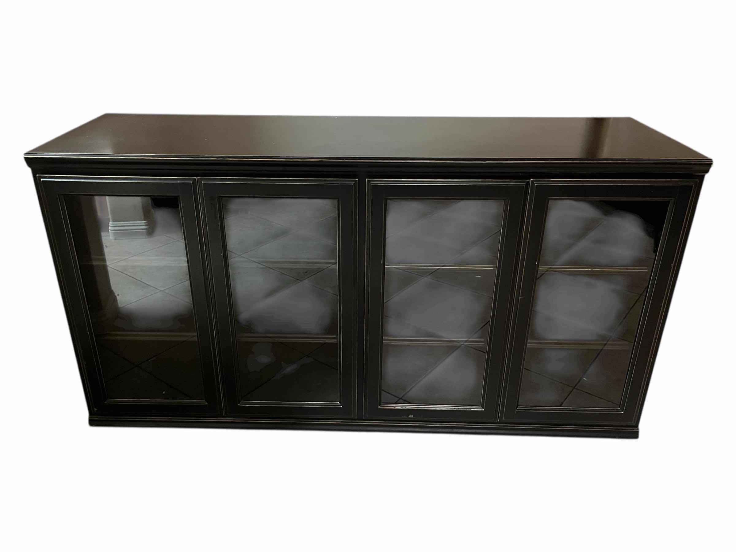 Photo 1 of ARHAUS DARK AGED BRONZE WOOD FINISH MEDIA CONSOLE 70” X 22” H36”