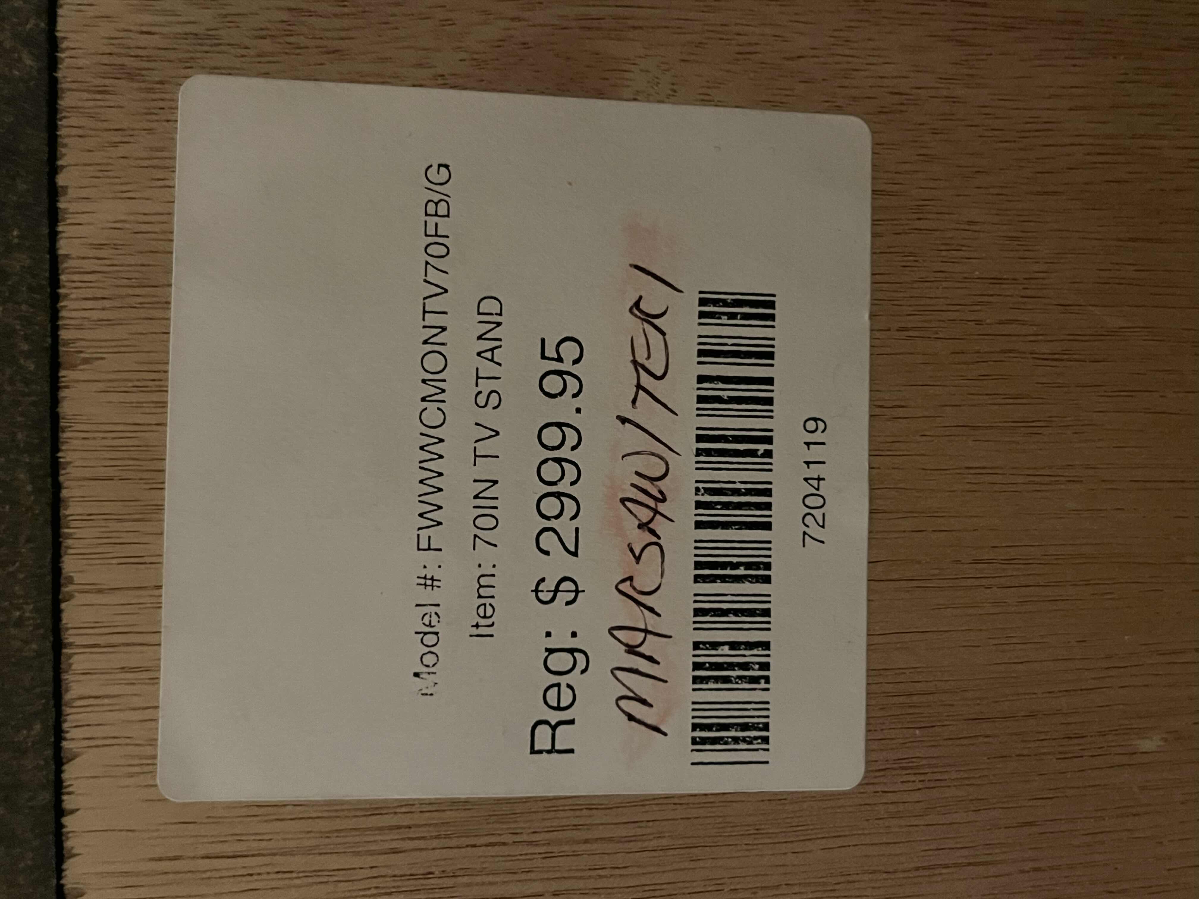 Photo 1 of ARHAUS DARK AGED BRONZE WOOD FINISH MEDIA CONSOLE 70” X 22” H36”