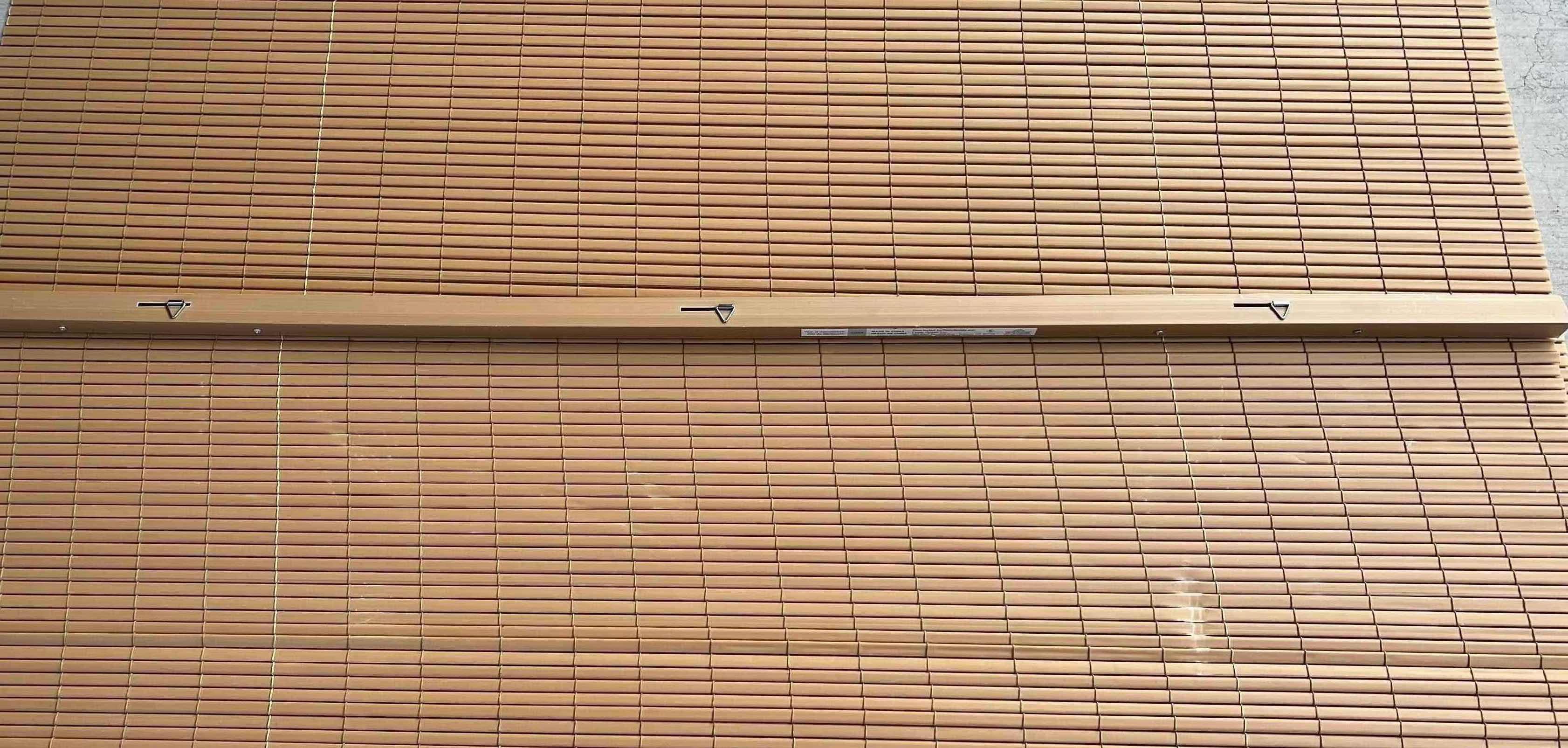 Photo 1 of LEWIS HYMAN TAN OUTDOOR PATIO BLINDS 48” X 70”