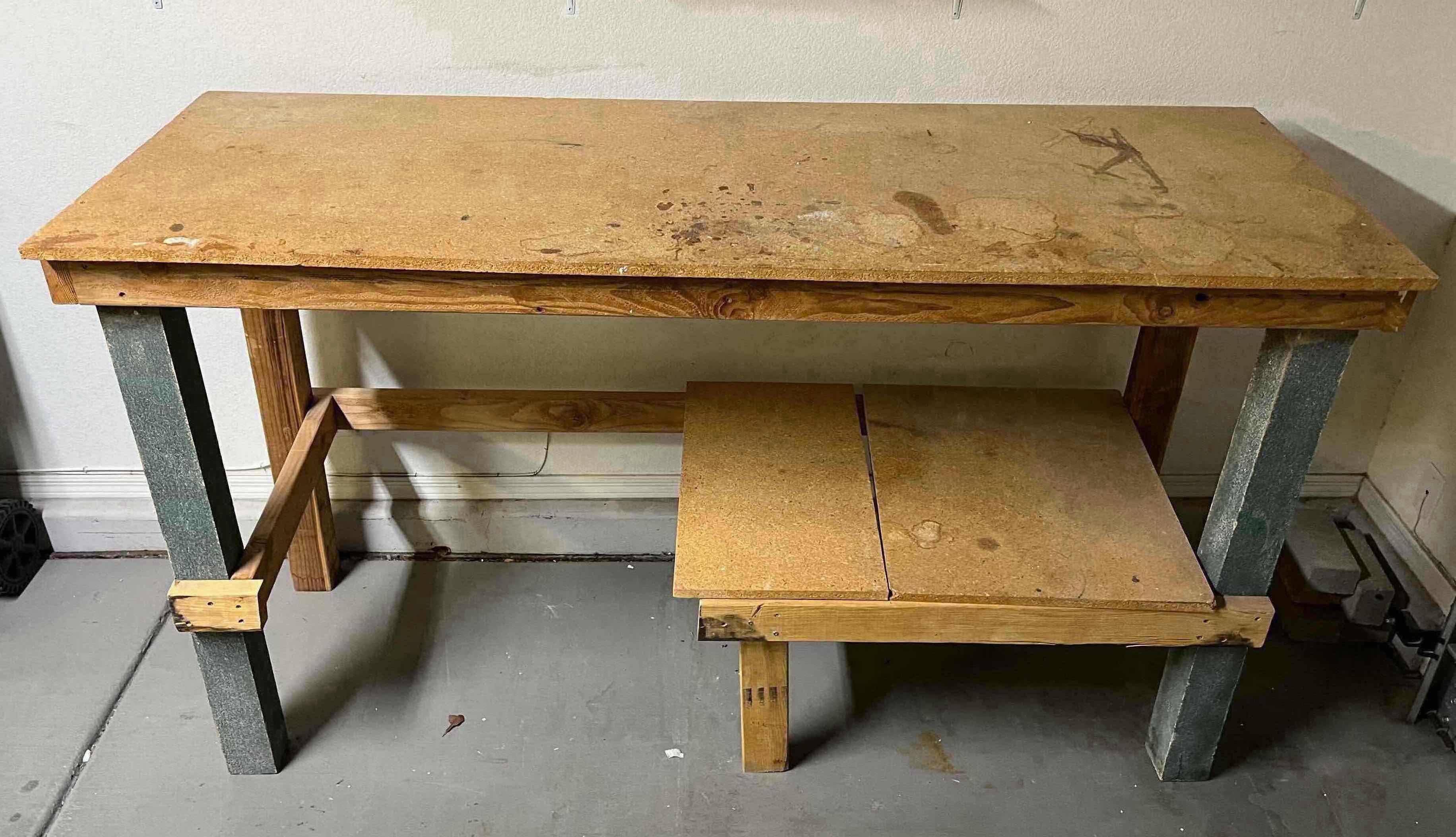 Photo 1 of CUSTOM MADE WOOD WORK BENCH 75” X 27” H43”