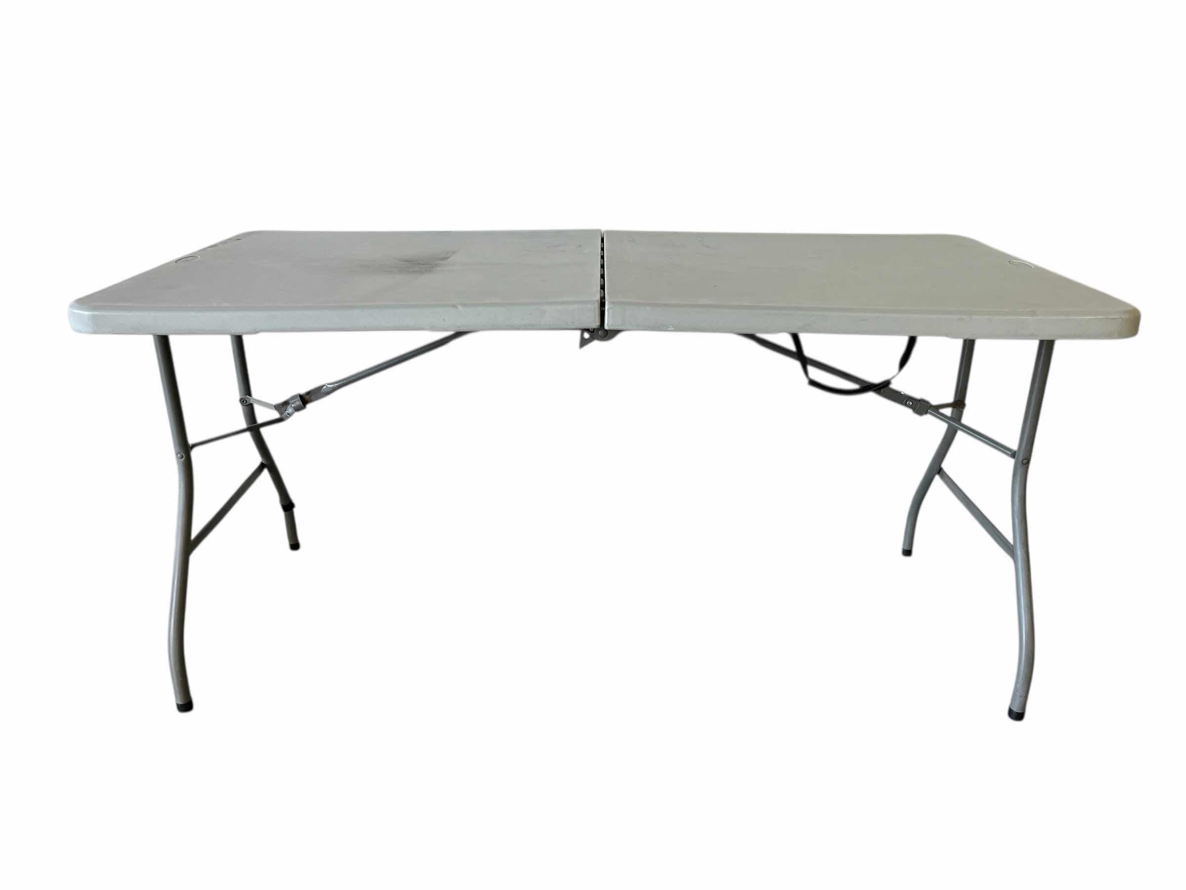 Photo 1 of OFFICESTAR GRAY FOLDING TABLE 60” X 29” H30”