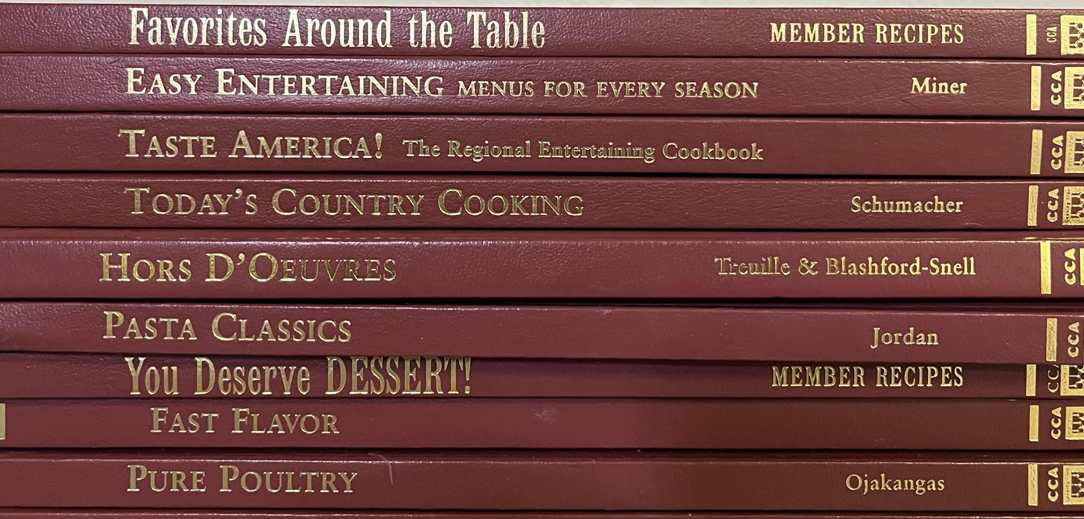 Photo 1 of COOKING CLUB OF AMERICA COOKBOOK SET (16)