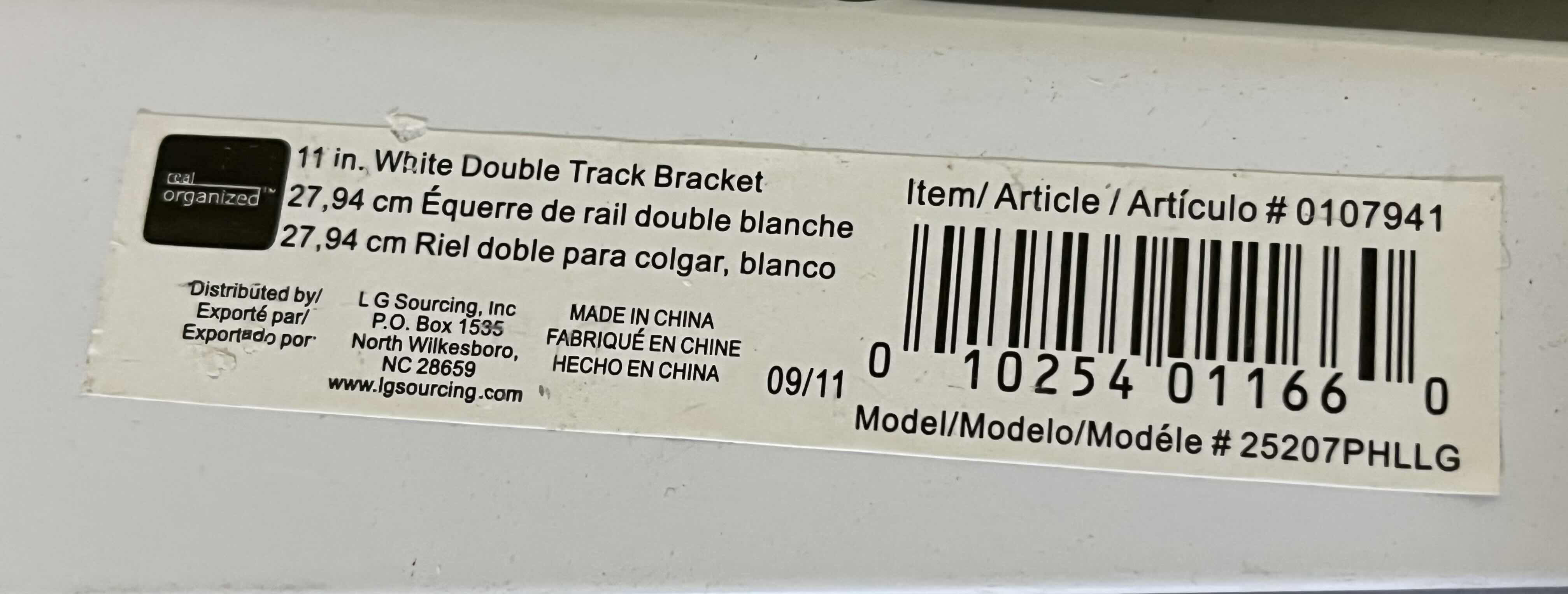 Photo 1 of REAL ORGANIZED 11” WHITE DOUBLE TRACK BRACELETS (11)