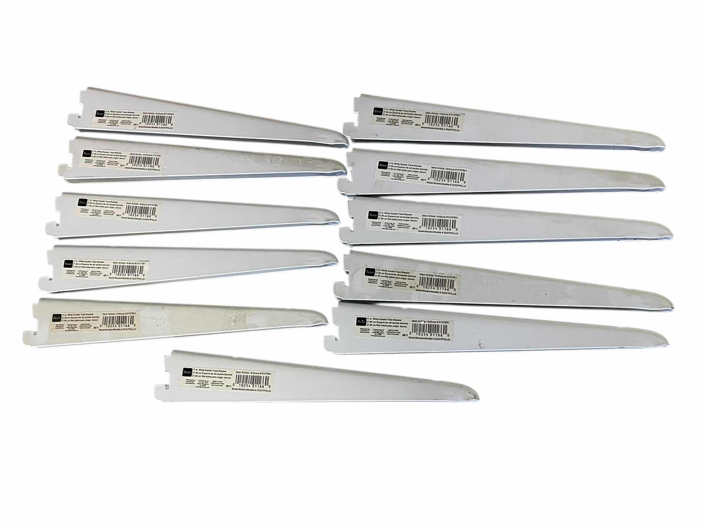 Photo 1 of REAL ORGANIZED 11” WHITE DOUBLE TRACK BRACELETS (11)