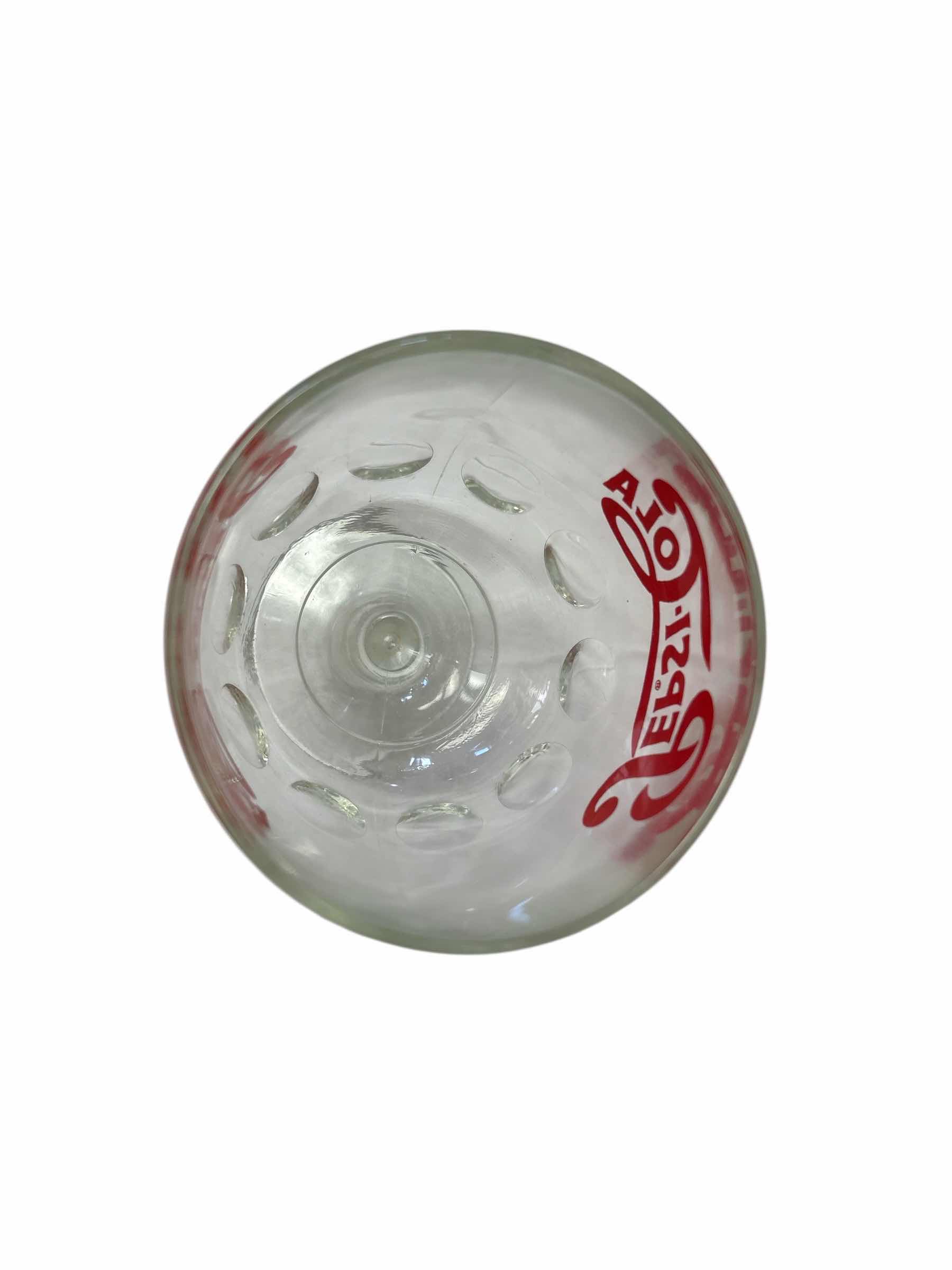 Photo 1 of VINTAGE PEPSI COLA THUMBPRINT GOBLET GLAS