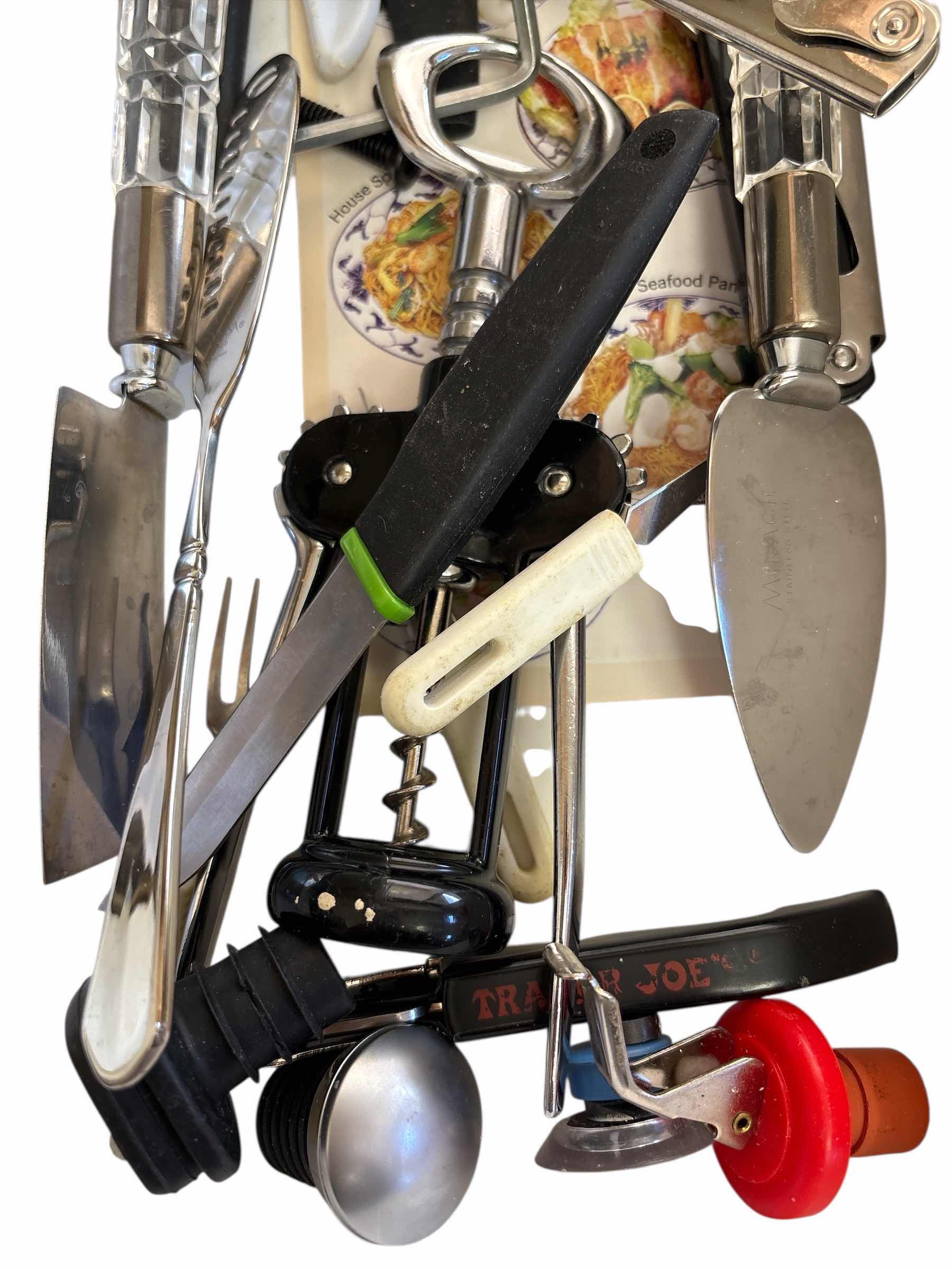 Photo 1 of TRAY OF KITCHEN FLATWARE