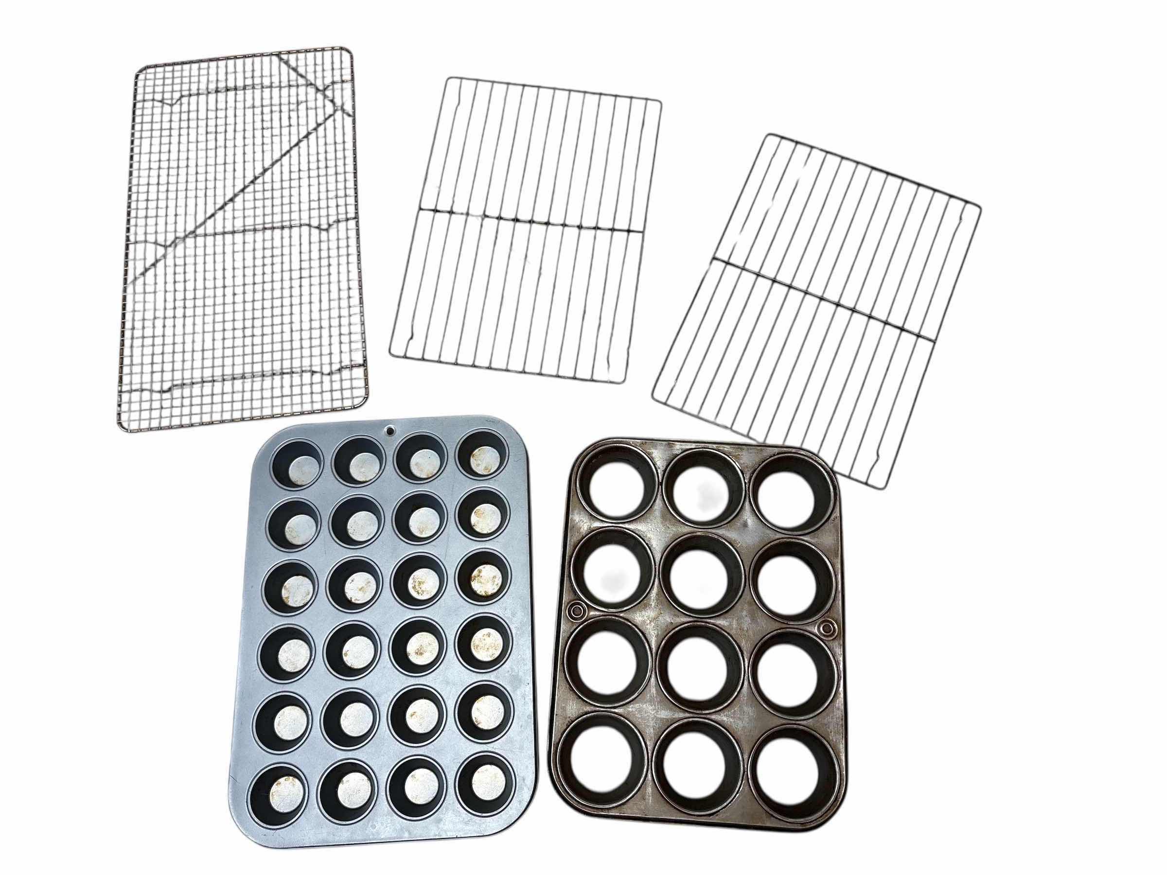 Photo 1 of CUPCAKE PANS (2) & RESTING RACKS (2)