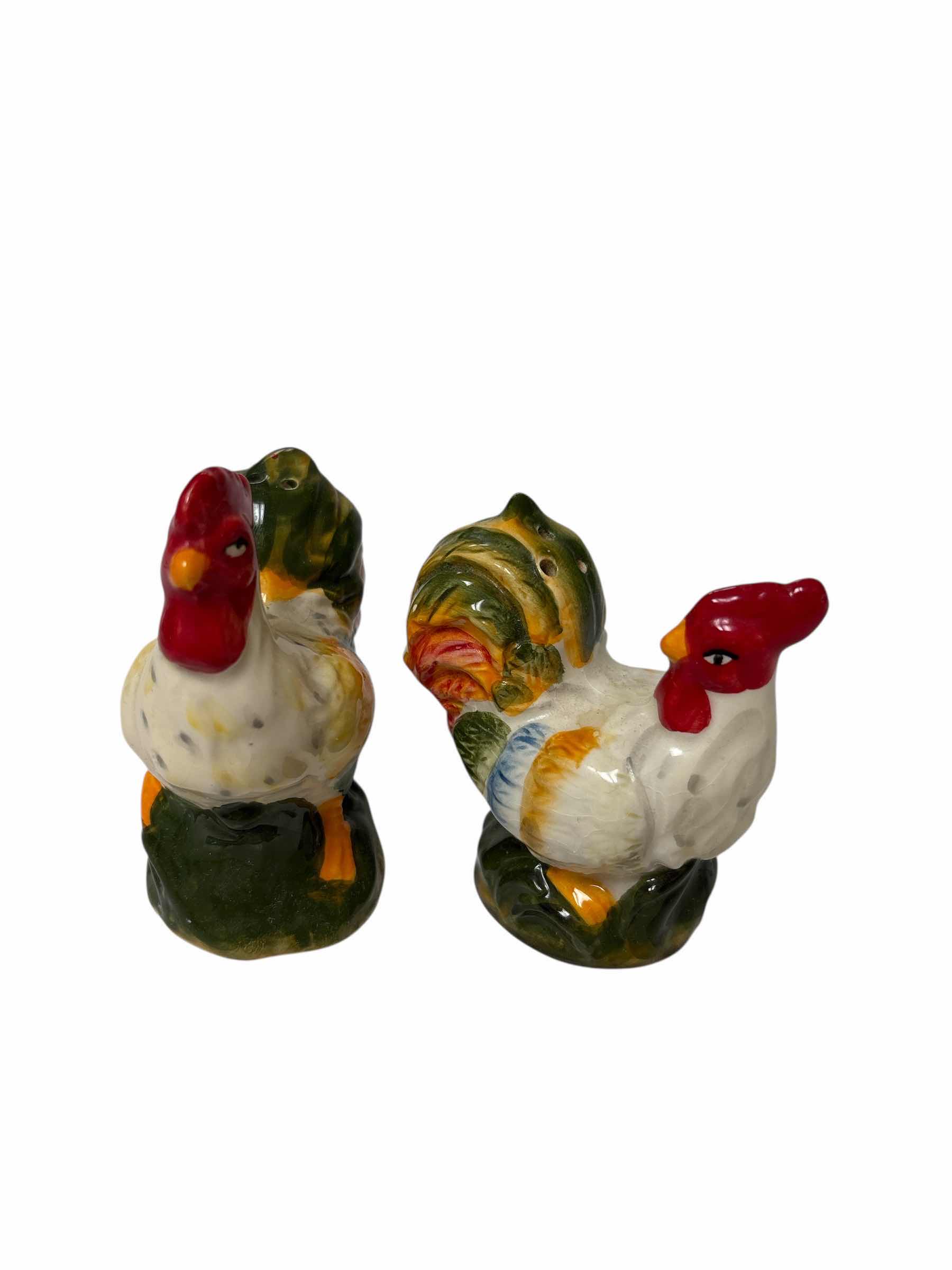 Photo 1 of PIER 1 ROOSTER SALT & PEPPER SHAKERS
