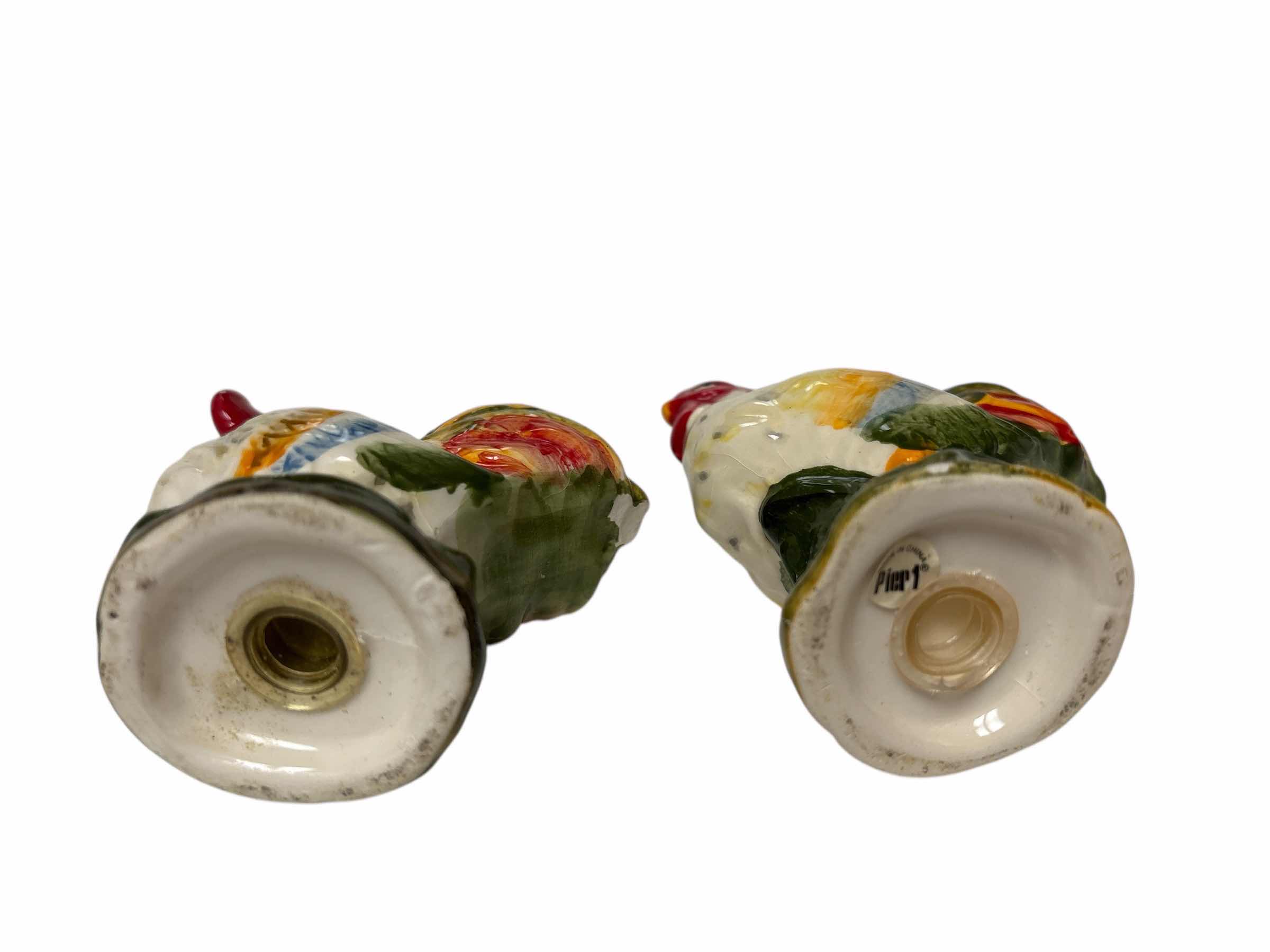 Photo 1 of PIER 1 ROOSTER SALT & PEPPER SHAKERS