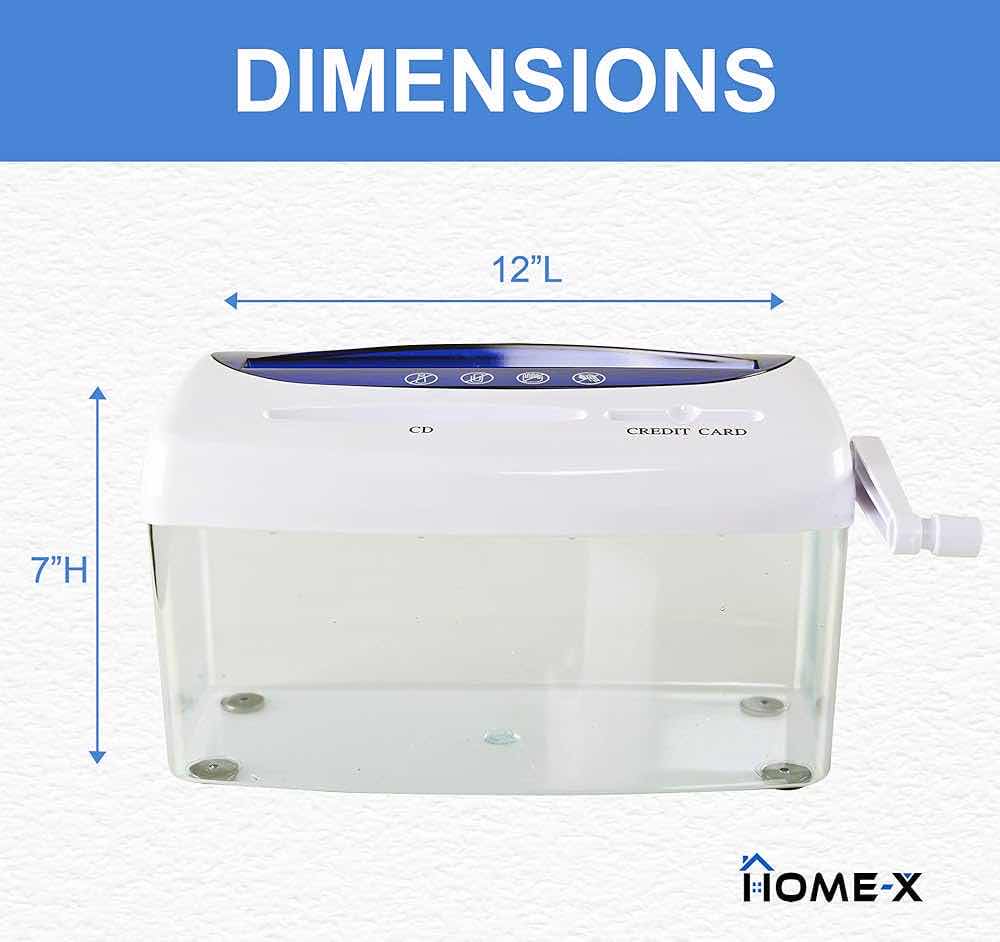 Photo 1 of NEW PALLET OF HOME-X 3-IN-1 HAND CRANK PAPER DOCUMENT SHREDDER FOR A4 PAPER, CREDIT CARDS, CD’S MANUAL SHREDDER (14 CASES/ 6 PER CASE)