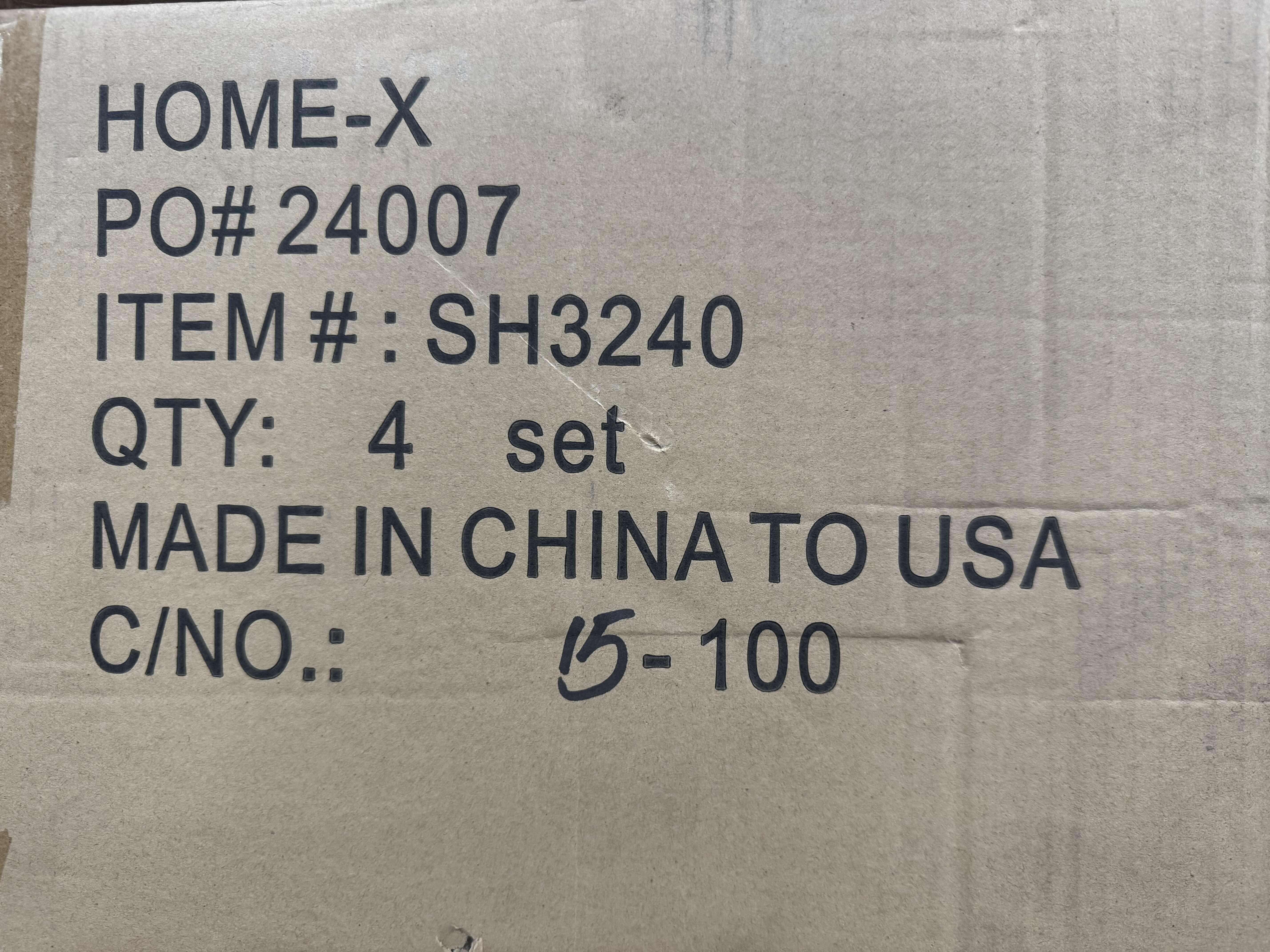 Photo 1 of NEW PALLET OF HOME-X CANISTER SET FOR KITCHEN COUNTER POTATO AND ONION STORAGE CONTAINERS SOFT WHITE (11 CASES/4 PER CASE) READ NOTES