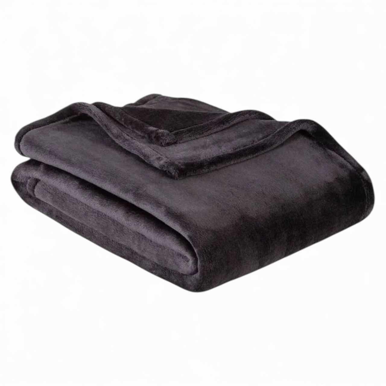 Photo 1 of NEW CASE OF BERKSHIRE BLACK GENUINE SERASOFT OVERSIZED THROW BLANKETS 60"x 70" (6PCS PER CASE)