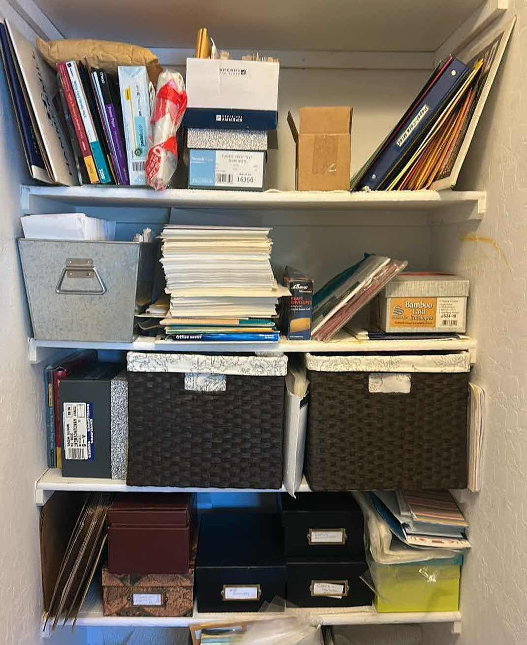 View 1 of CONTENTS OF 4 SHELVES ENVELOPES & PAPER