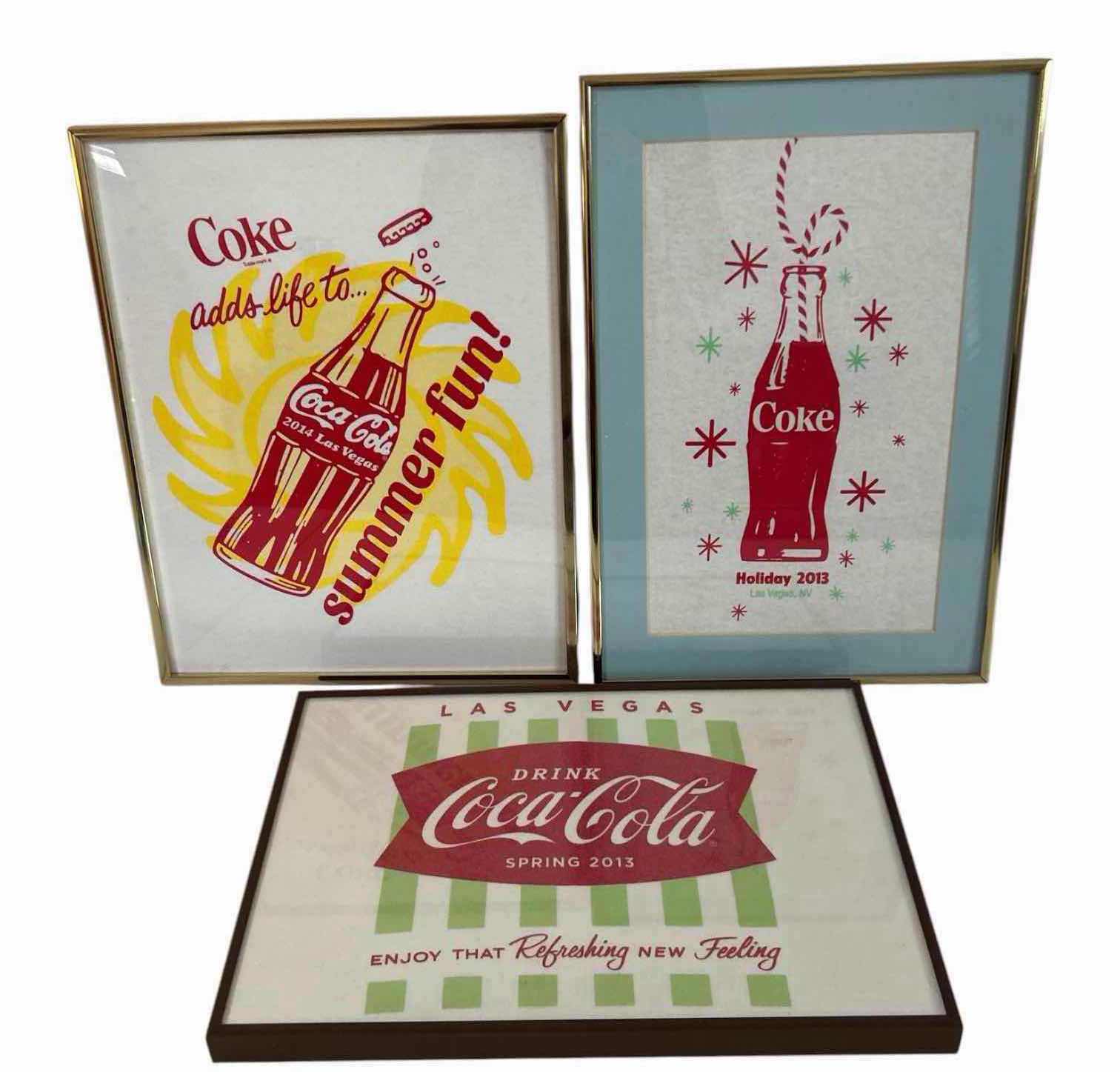 View 1 of 3- VINTAGE STYLE COCA COLA ADVERTISING ART PRINTS FEATURES CLASSIC MID CENTURY 12" X 16" 16" X 10"