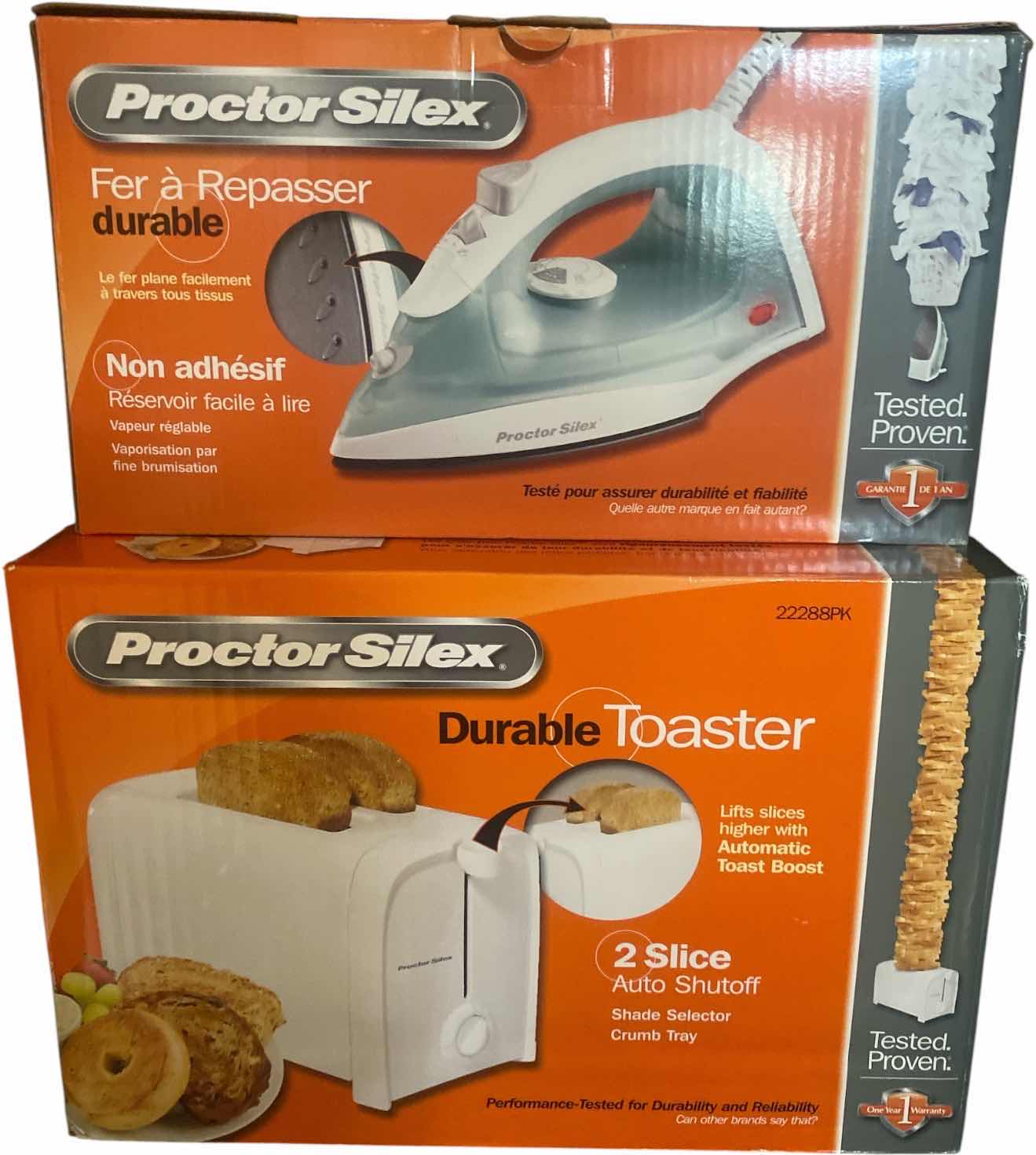 View 1 of NEW PROCTOR SILEX IRON AND TOASTER